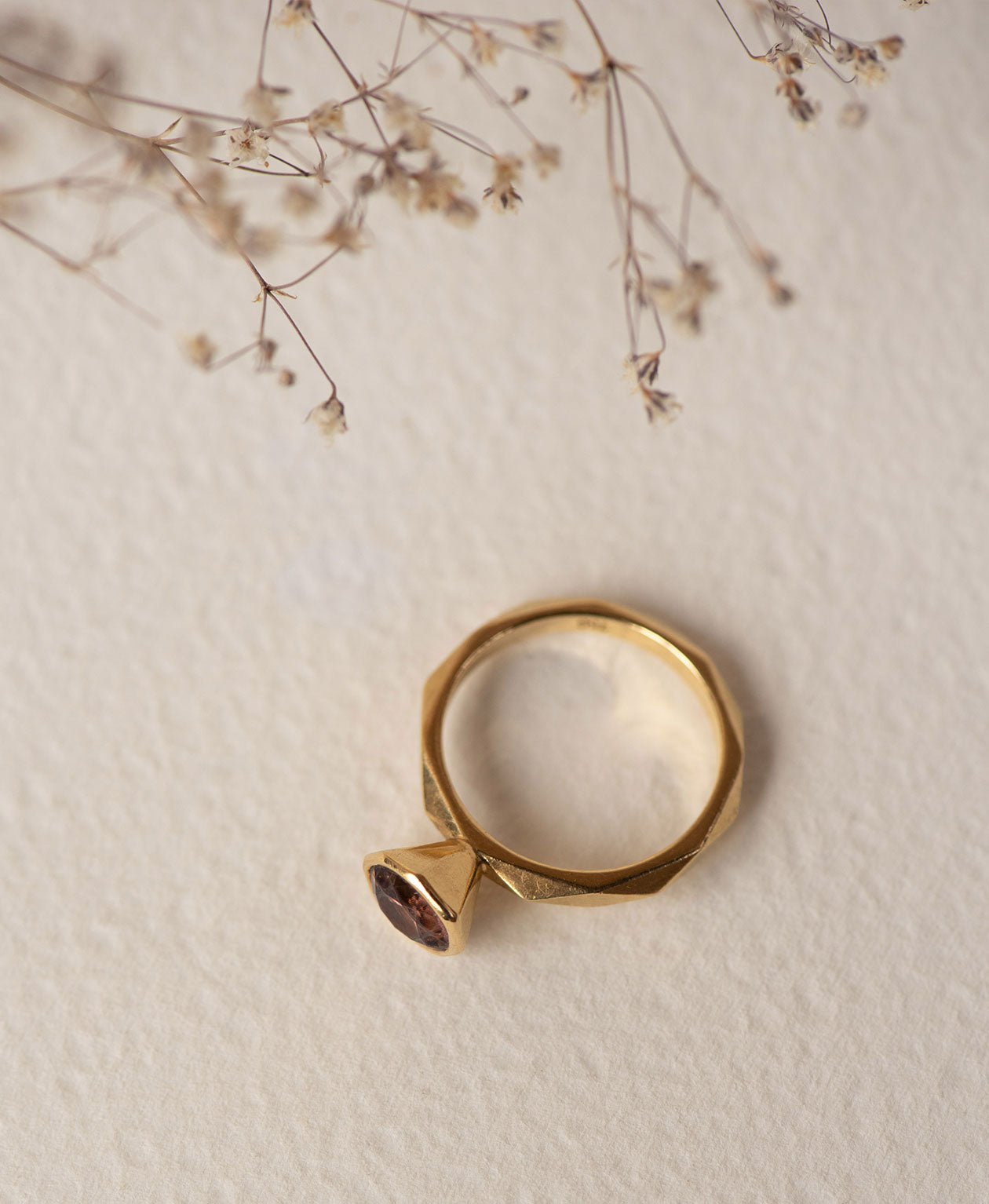 One of a Kind 236 - 18k Yellow Gold, Pink Zircon