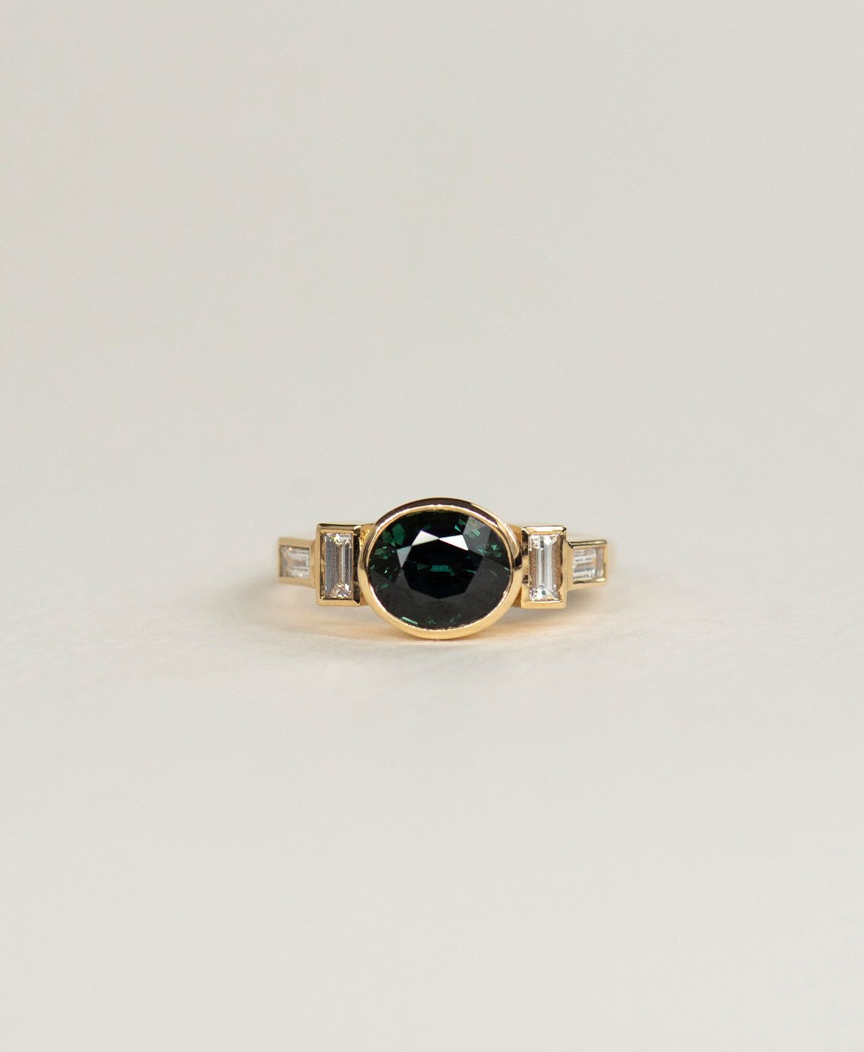 One of a Kind 486 - 18k Yellow Gold, Green Sapphire