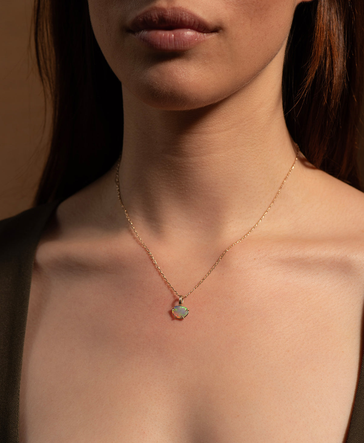 One of a Kind Charm 525 - 9k Yellow Gold, Opal
