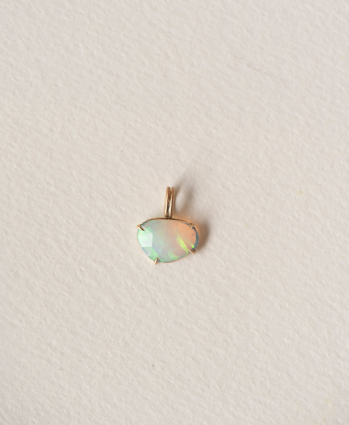 One of a Kind Charm 526 - 9k Yellow Gold, Opal