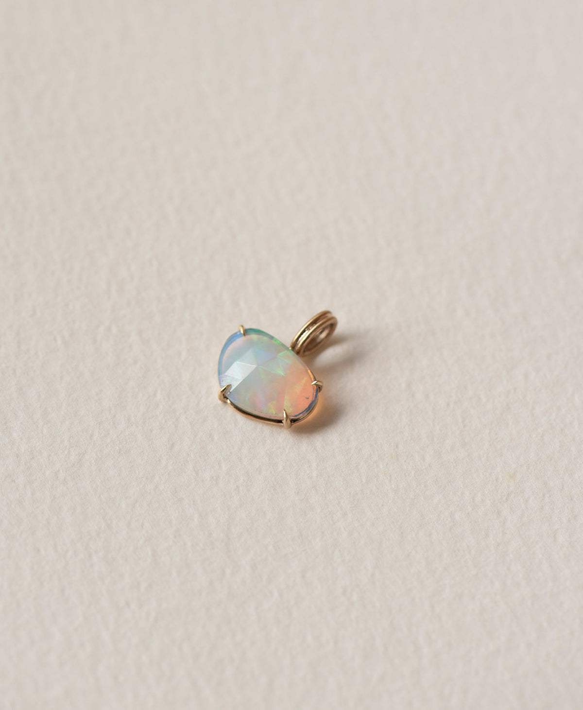 One of a Kind Charm 526 - 9k Yellow Gold, Opal