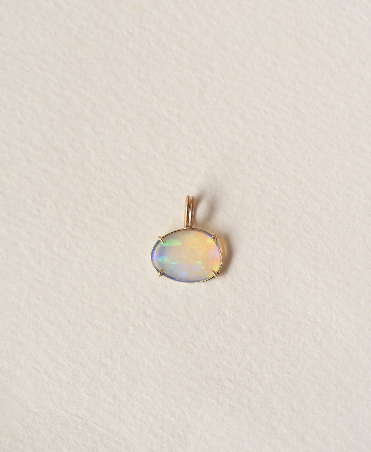 One of a Kind Charm 527 - 9k Yellow Gold, Opal