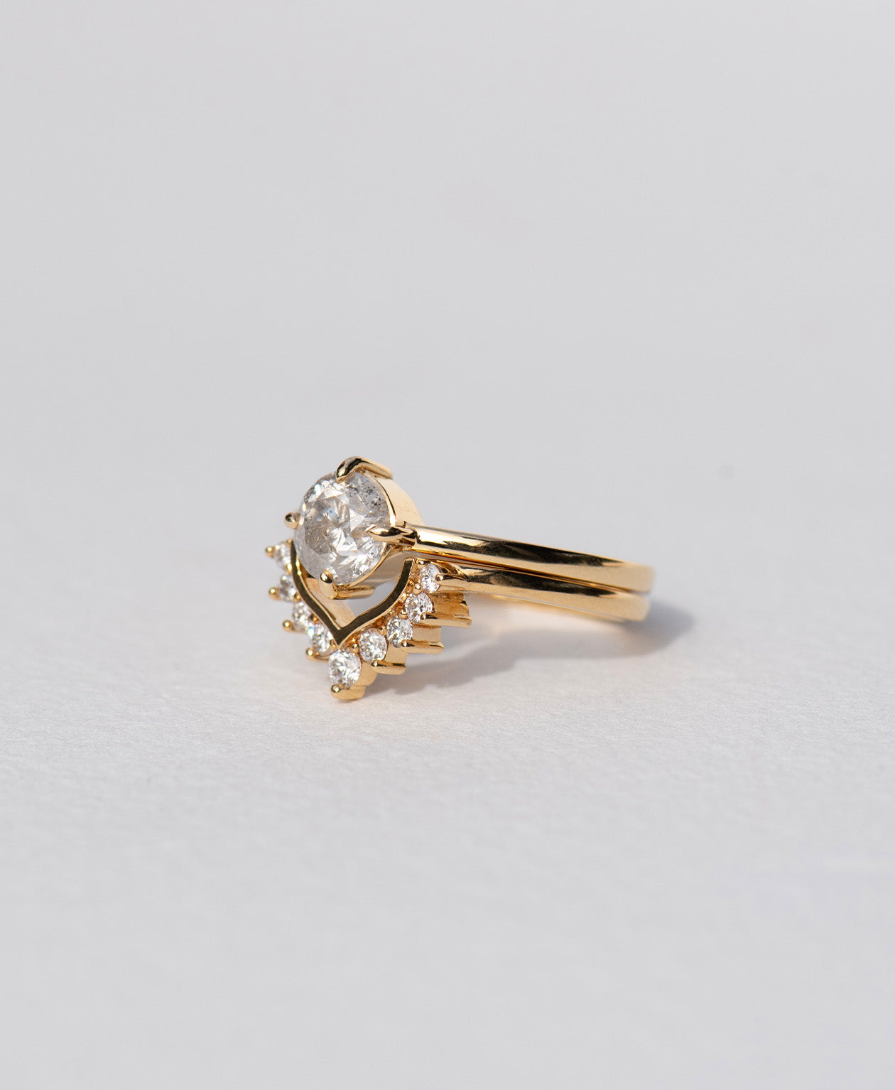 Limited Edition 195 - 18k Yellow Gold, Salt & Pepper Diamond