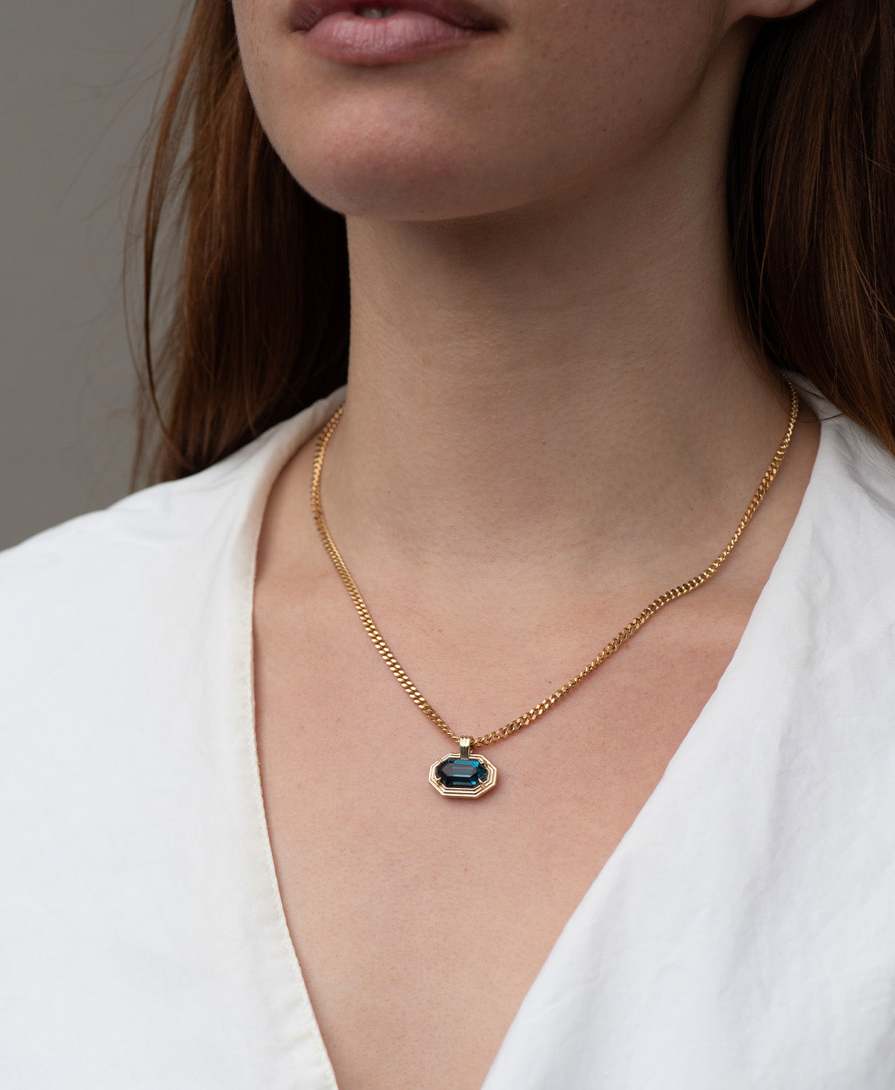 One of a Kind 482 - 9k Yellow Gold, Blue Topaz