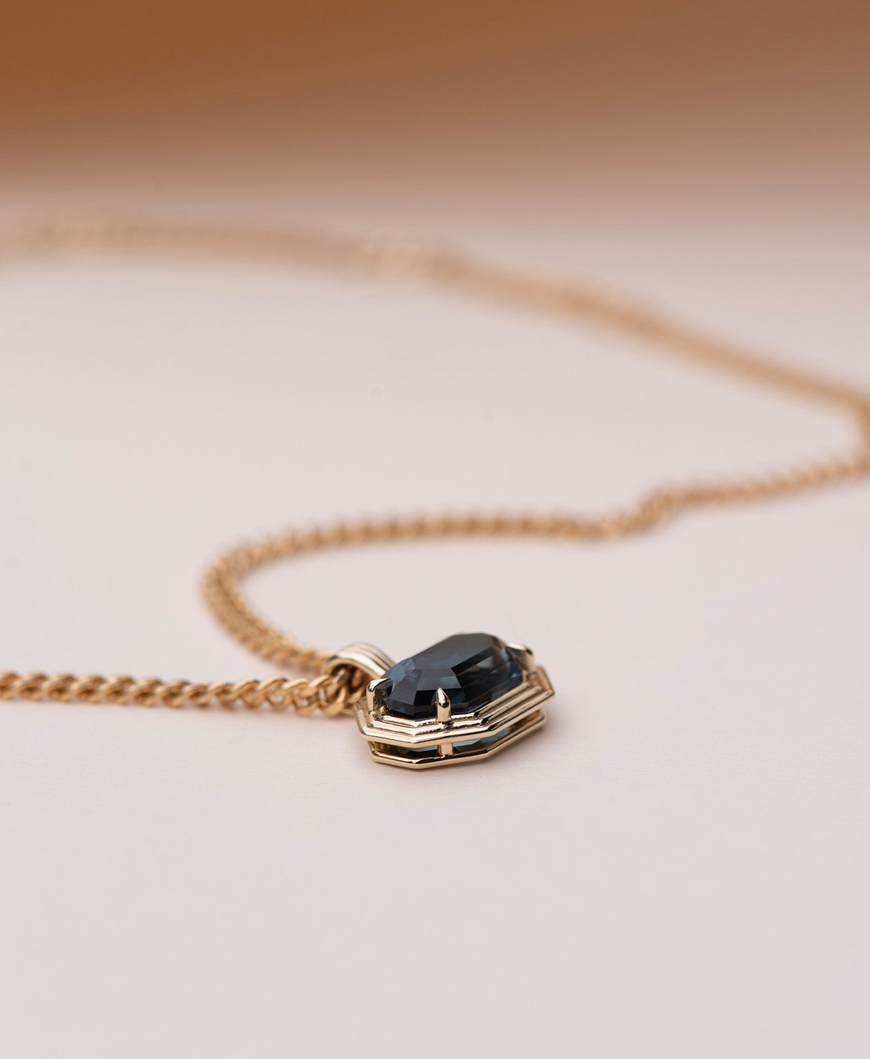One of a Kind 482 - 9k Yellow Gold, Blue Topaz