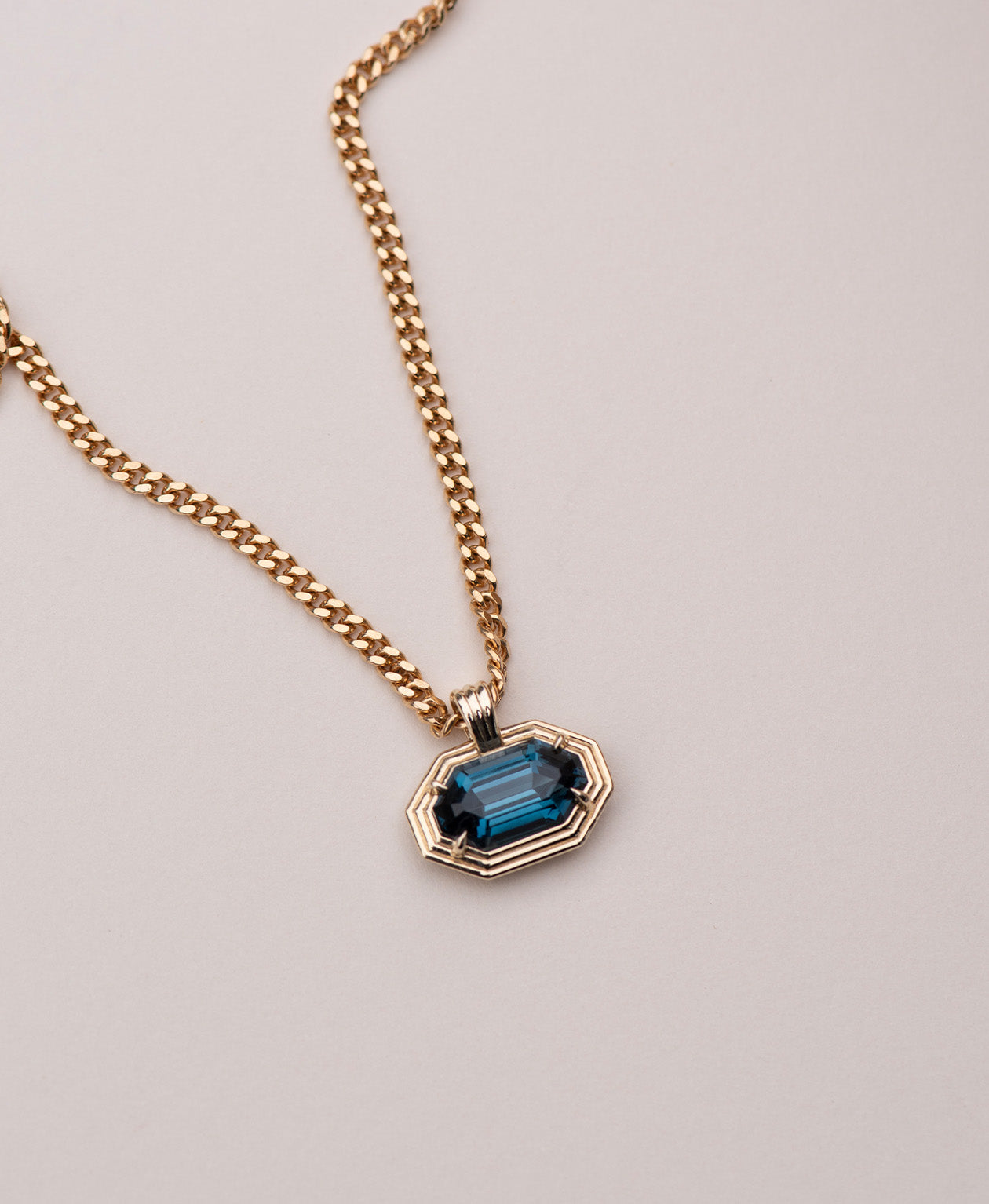 One of a Kind 482 - 9k Yellow Gold, Blue Topaz