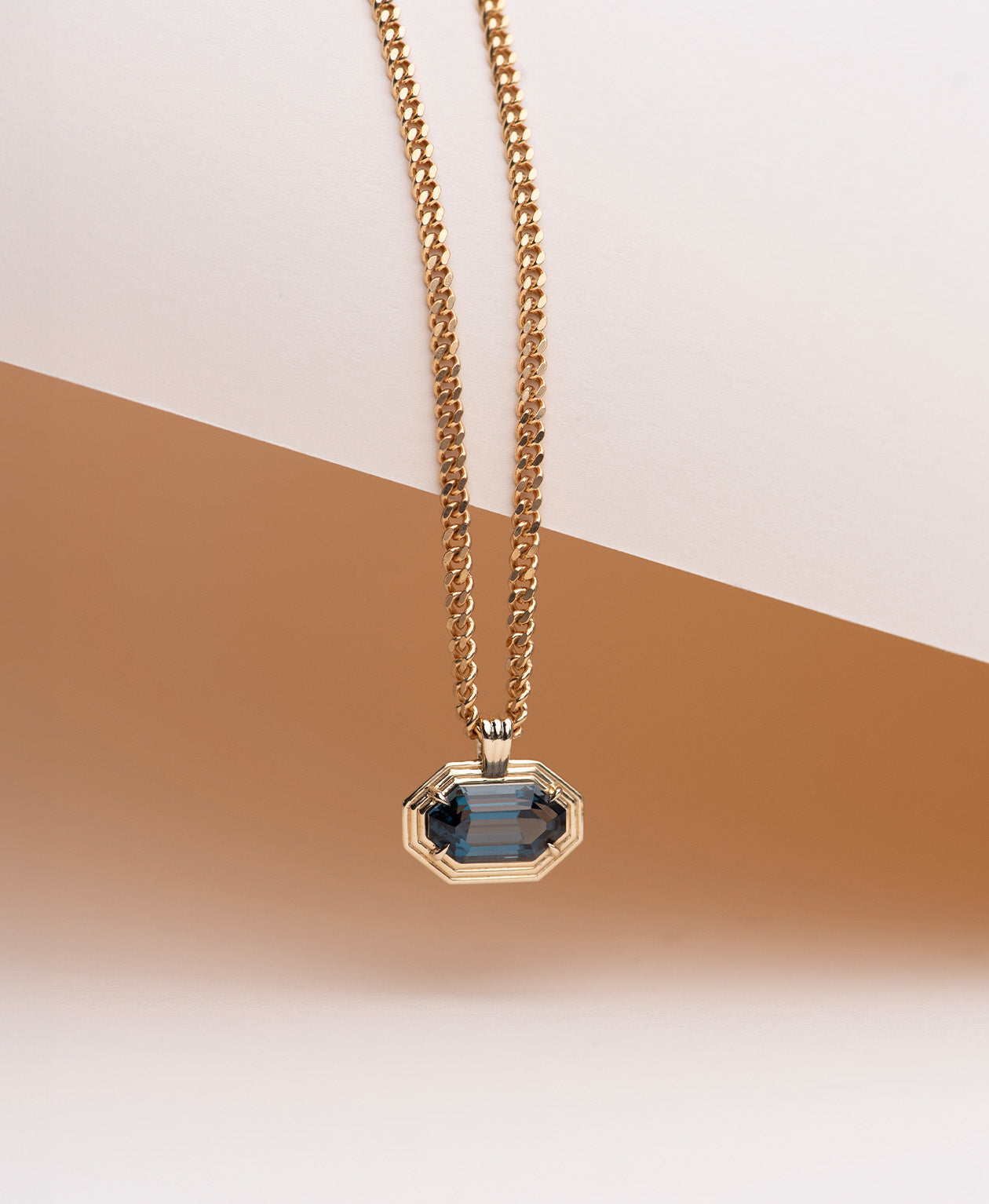 One of a Kind 482 - 9k Yellow Gold, Blue Topaz