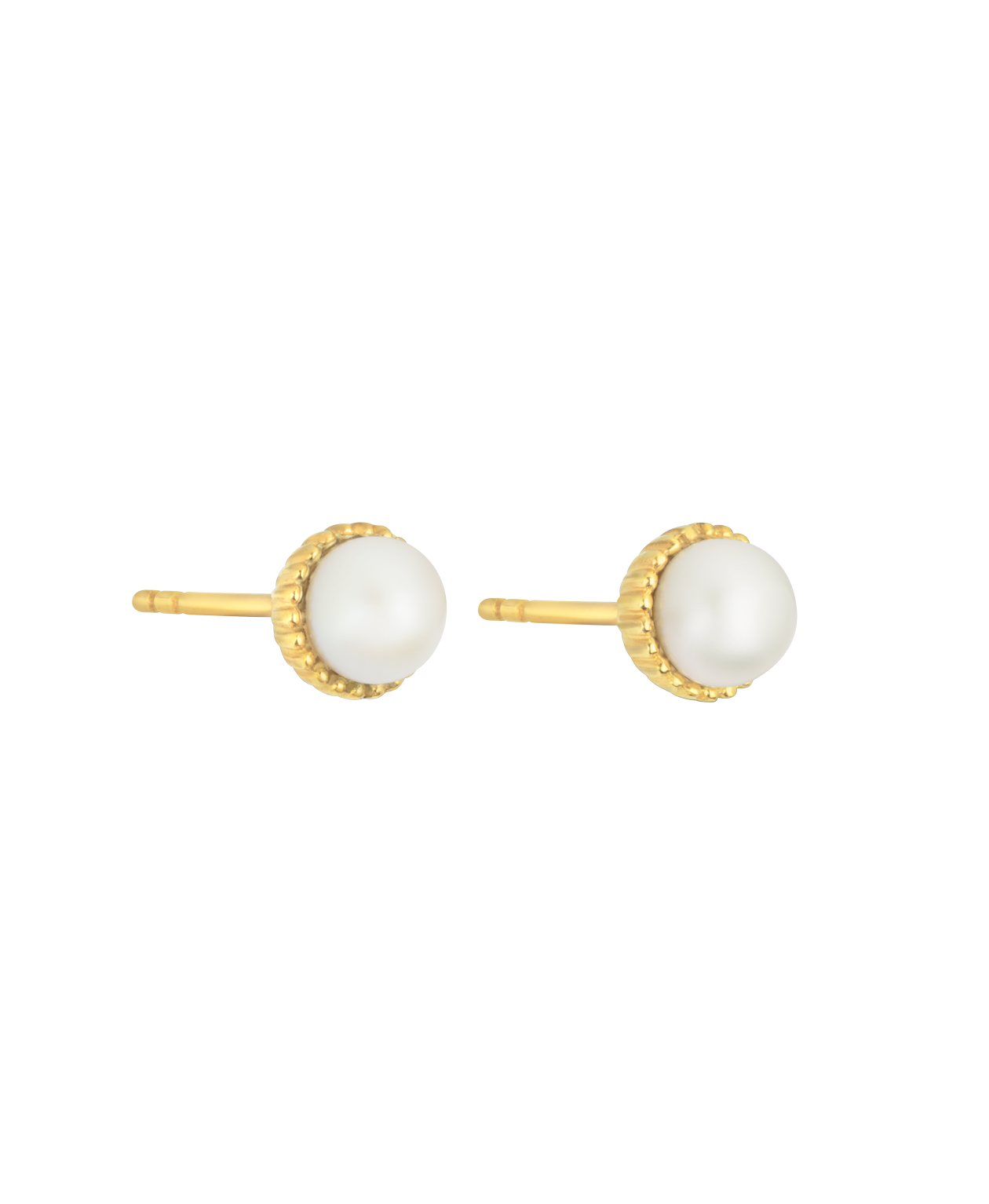 Pearl Earrings - 22k Gold Vermeil, Freshwater Pearl
