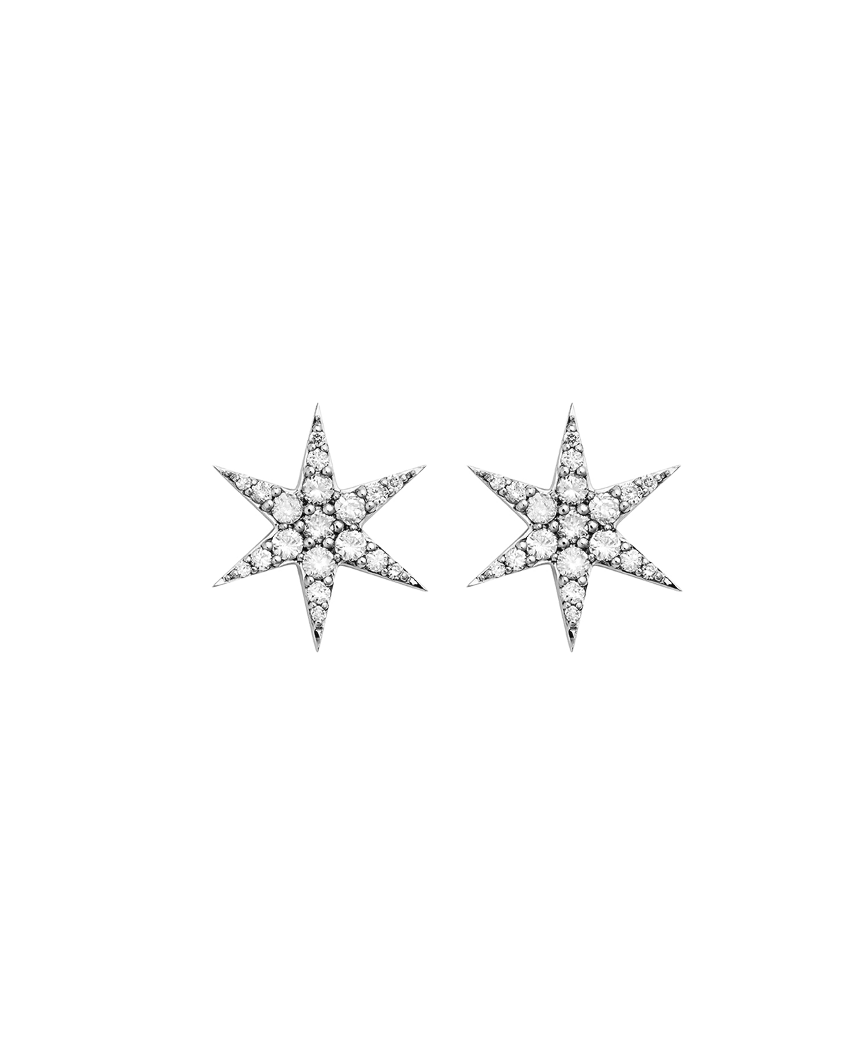Anahata Studs - 9k White Gold, Diamond
