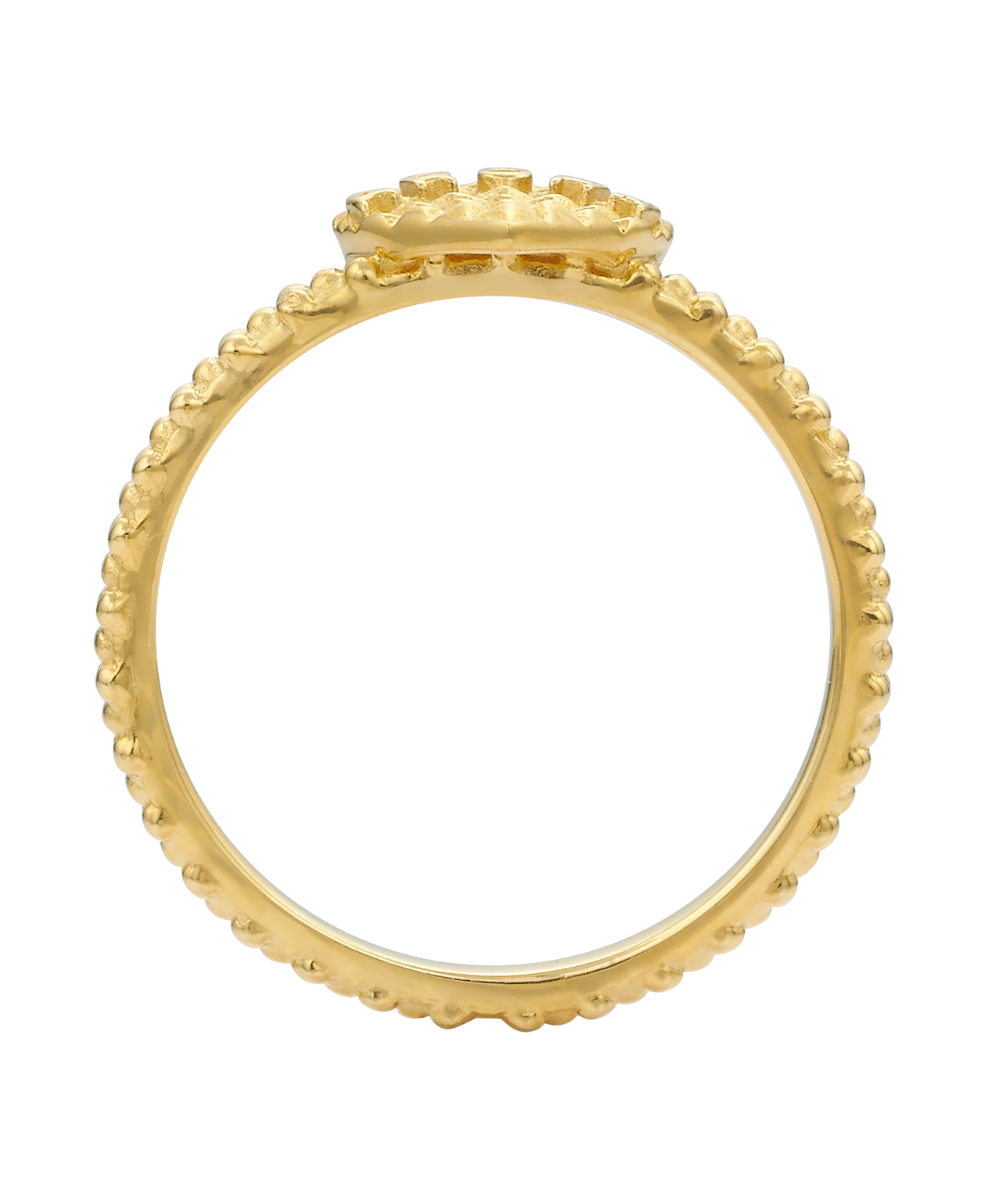 Aroha Heart Stacker - 22k Gold Vermeil