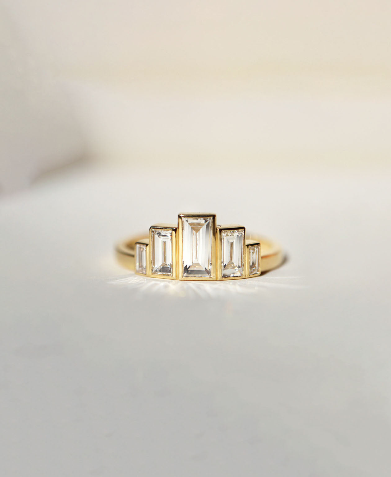 Ava Engagement Ring - 18k Yellow Gold, Diamond
