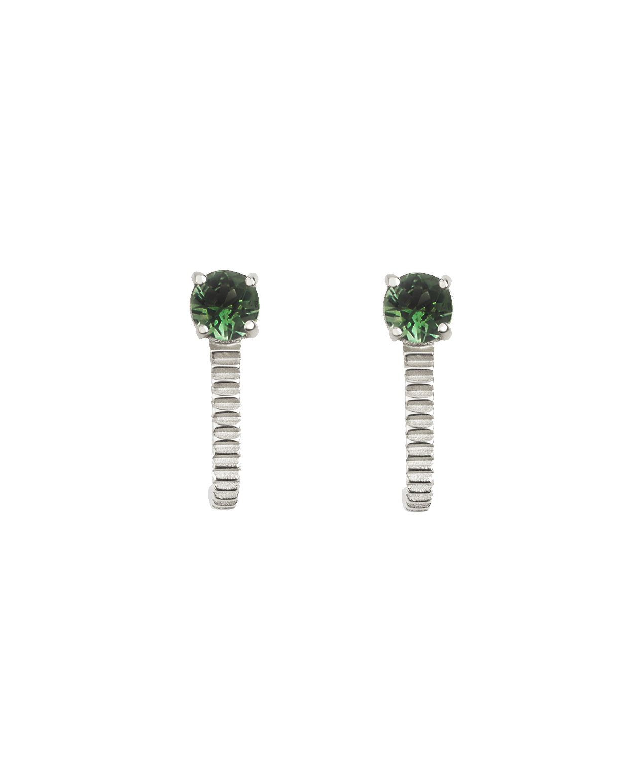 Bianca Earrings - 925 Sterling Silver, Chrome Diopside