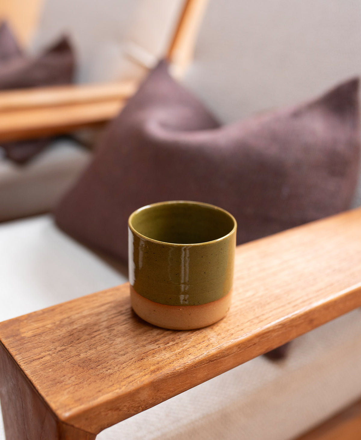 Ceramic Bathers Tumbler - Forest Green