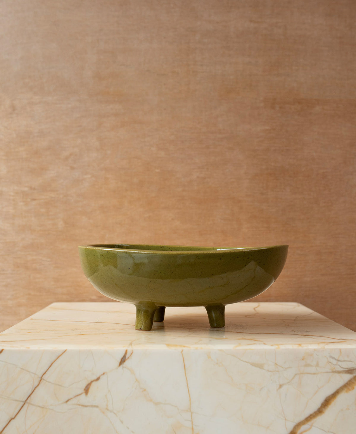 Ceramic Modernist Midi Bowl - Forest Green