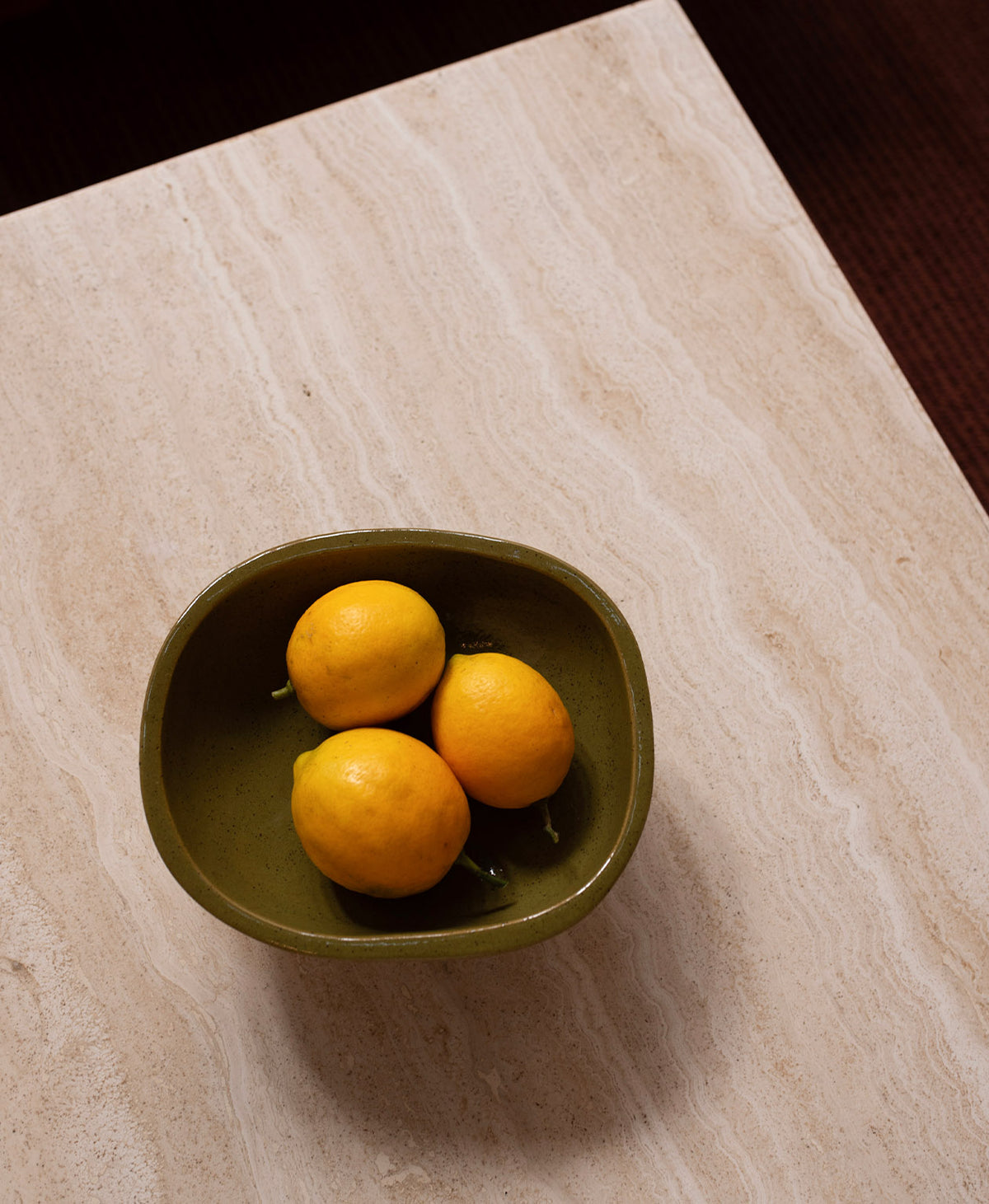Ceramic Modernist Midi Bowl - Forest Green