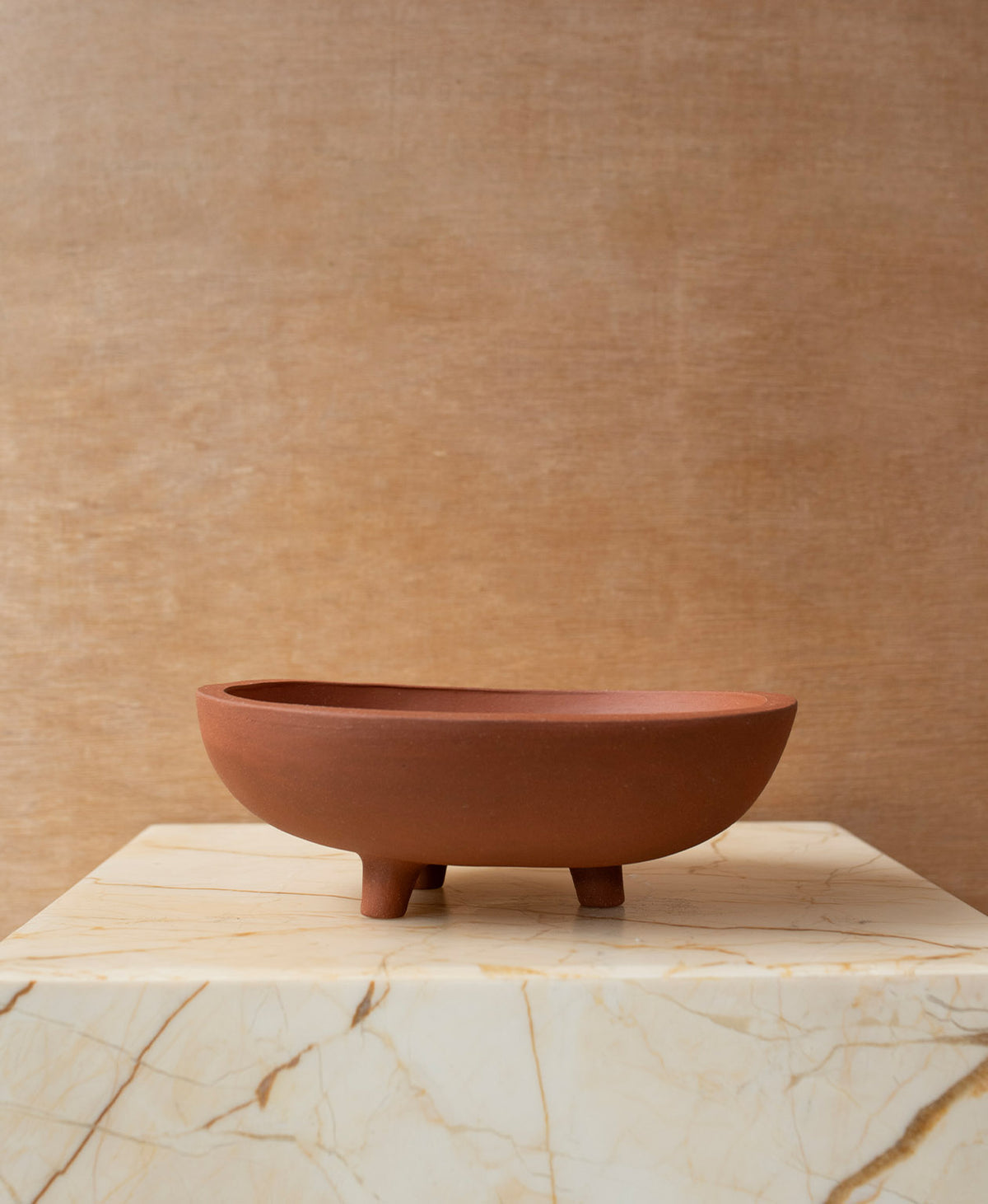 Ceramic Modernist Midi Bowl - Terracotta
