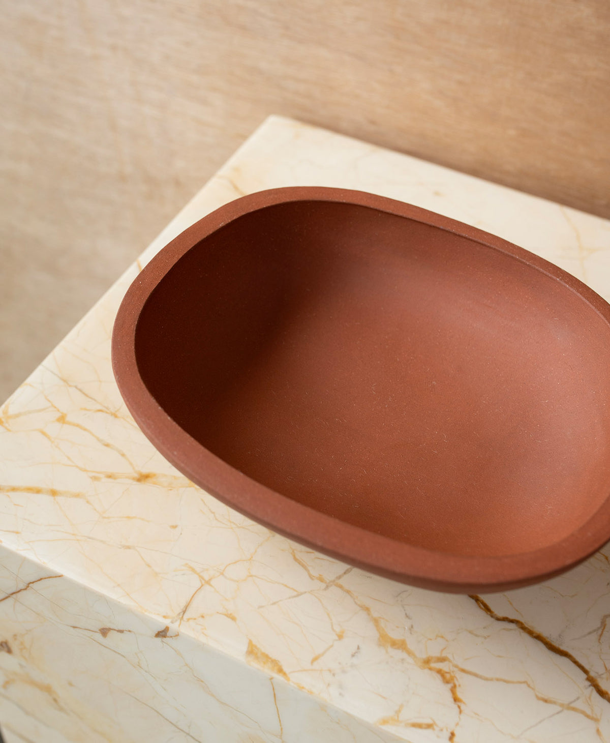 Ceramic Modernist Midi Bowl - Terracotta