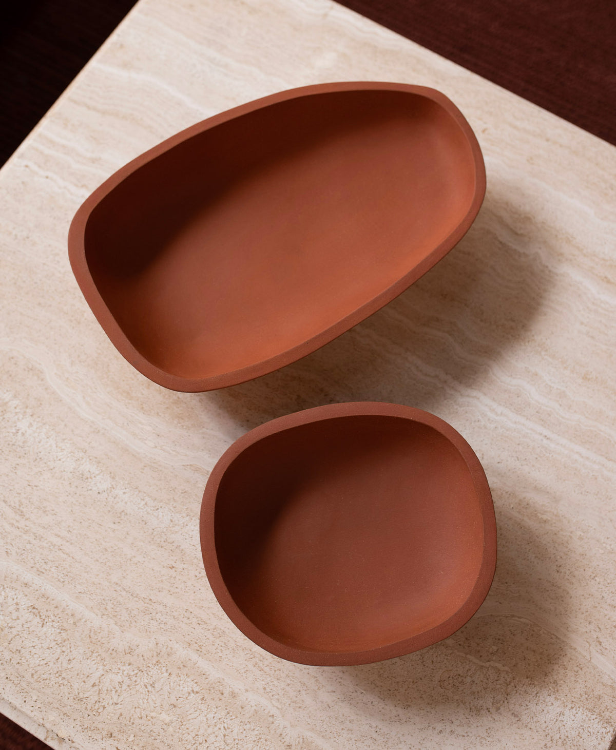 Ceramic Modernist Midi Bowl - Terracotta