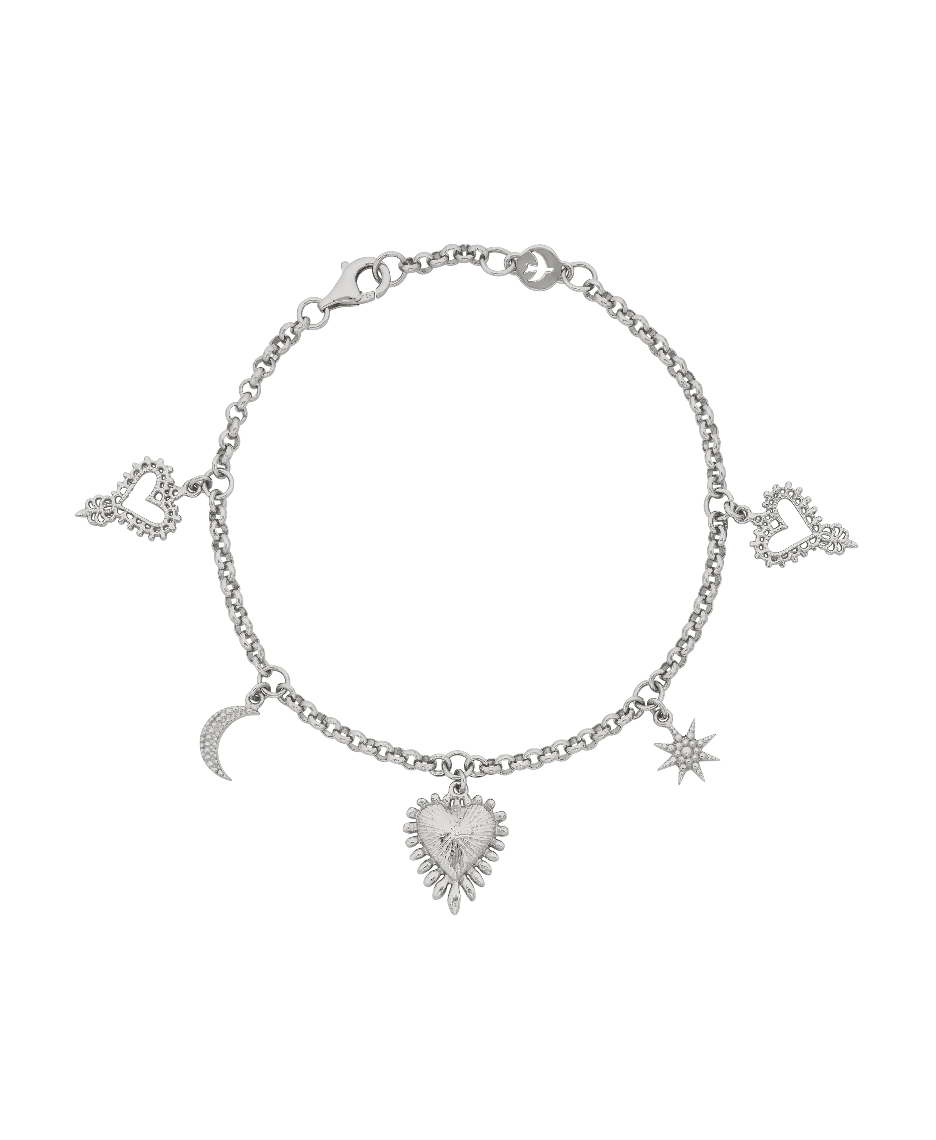 Charmed Bracelet - 925 Sterling Silver