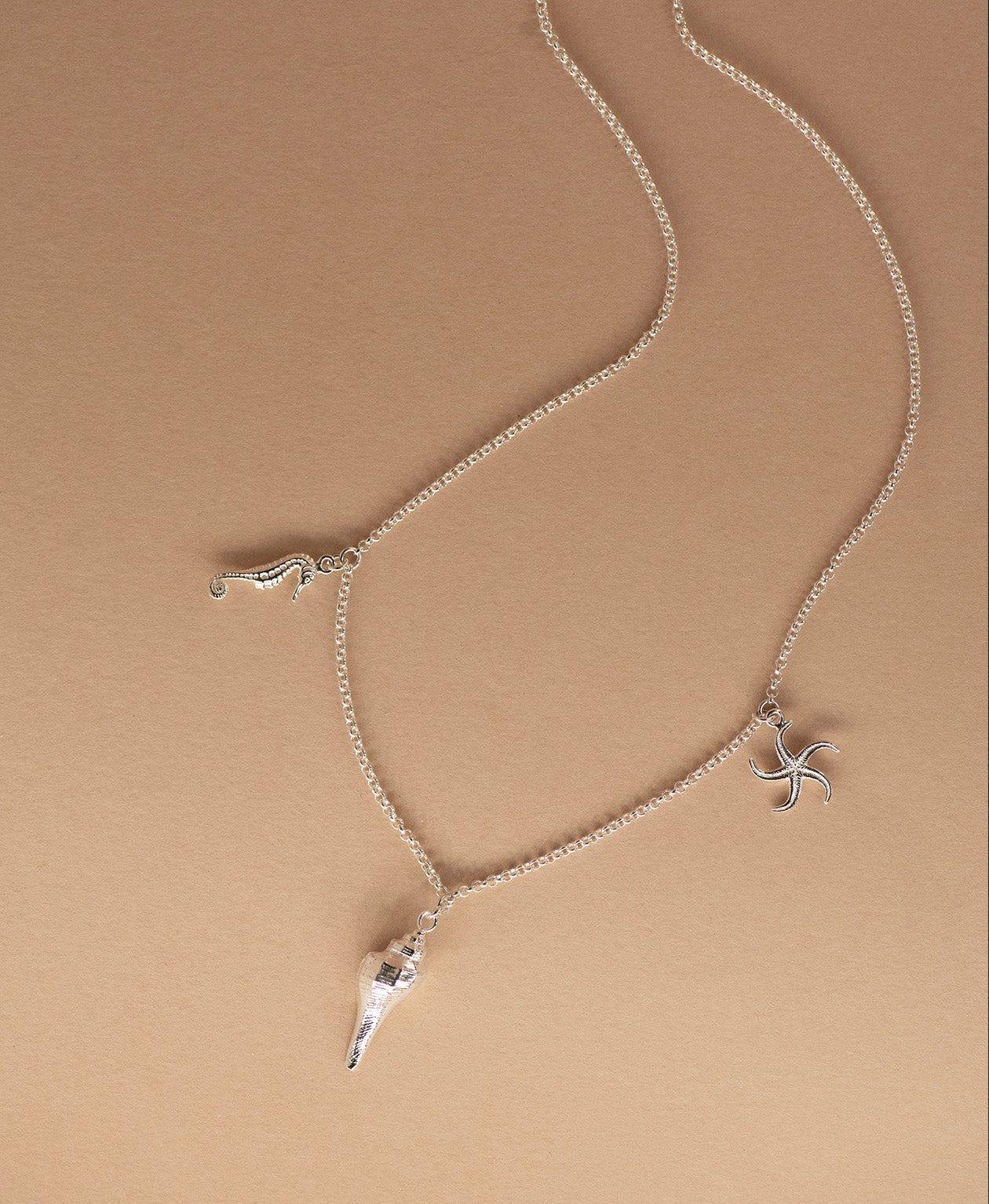 Charmed by the Sea Necklace - 925 Sterling Silver