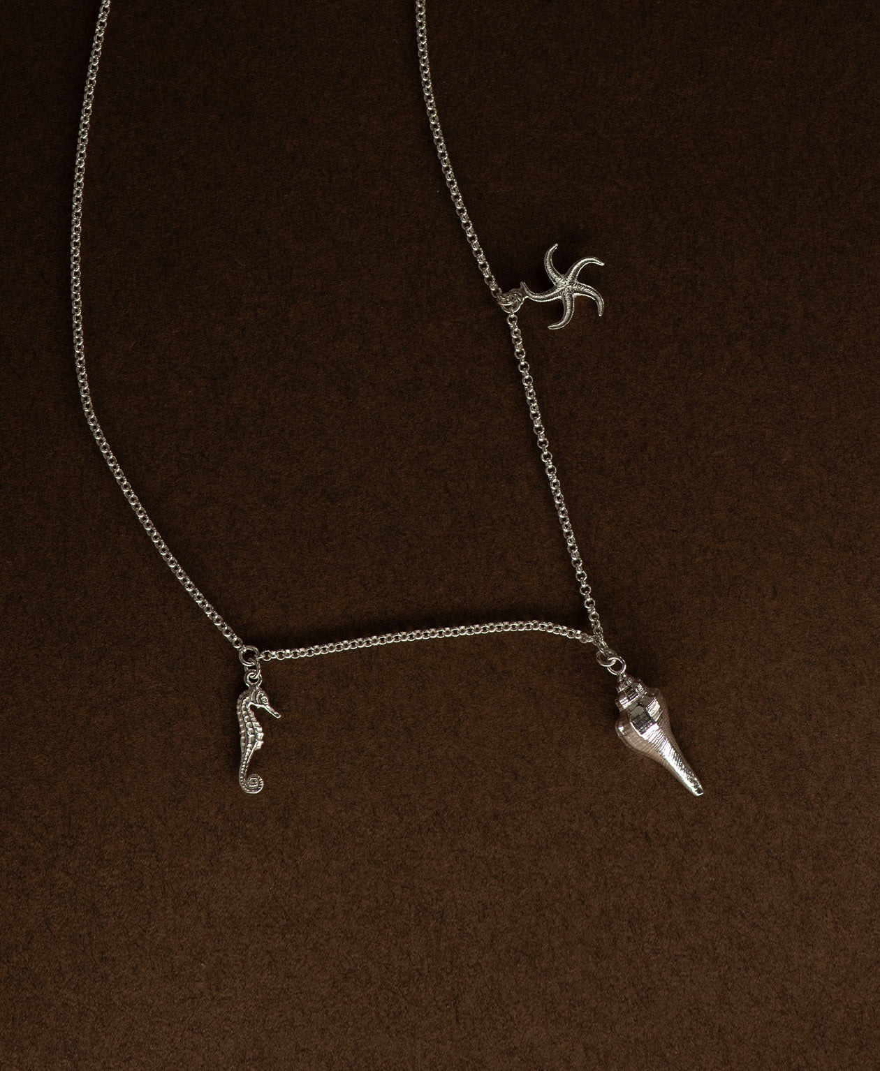 Charmed by the Sea Necklace - 925 Sterling Silver
