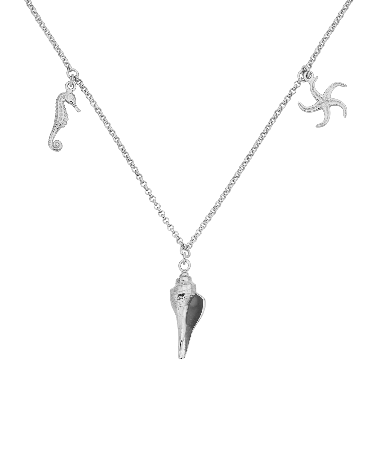 Charmed by the Sea Necklace - 925 Sterling Silver