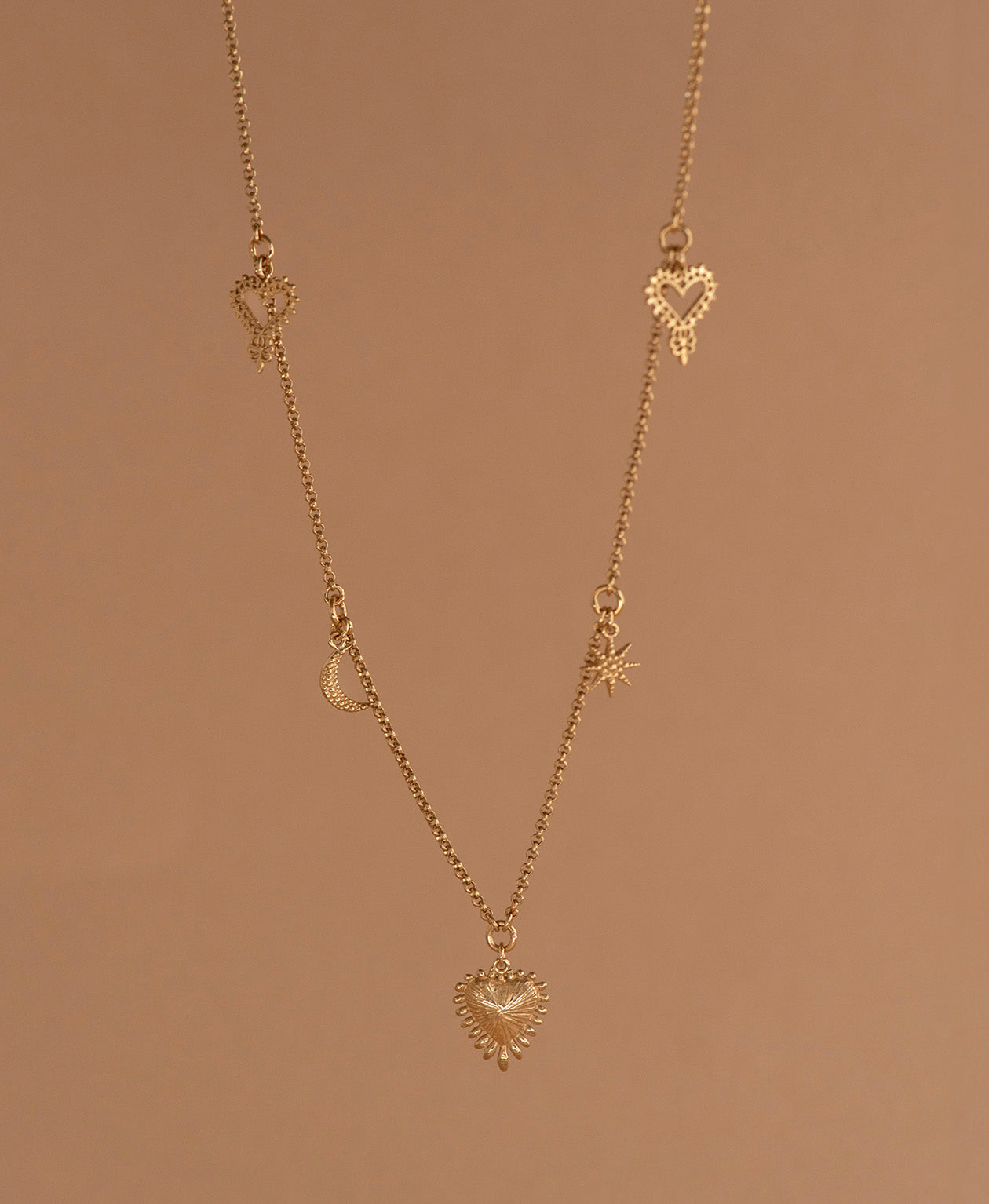 Charmed Necklace - 22k Gold Vermeil