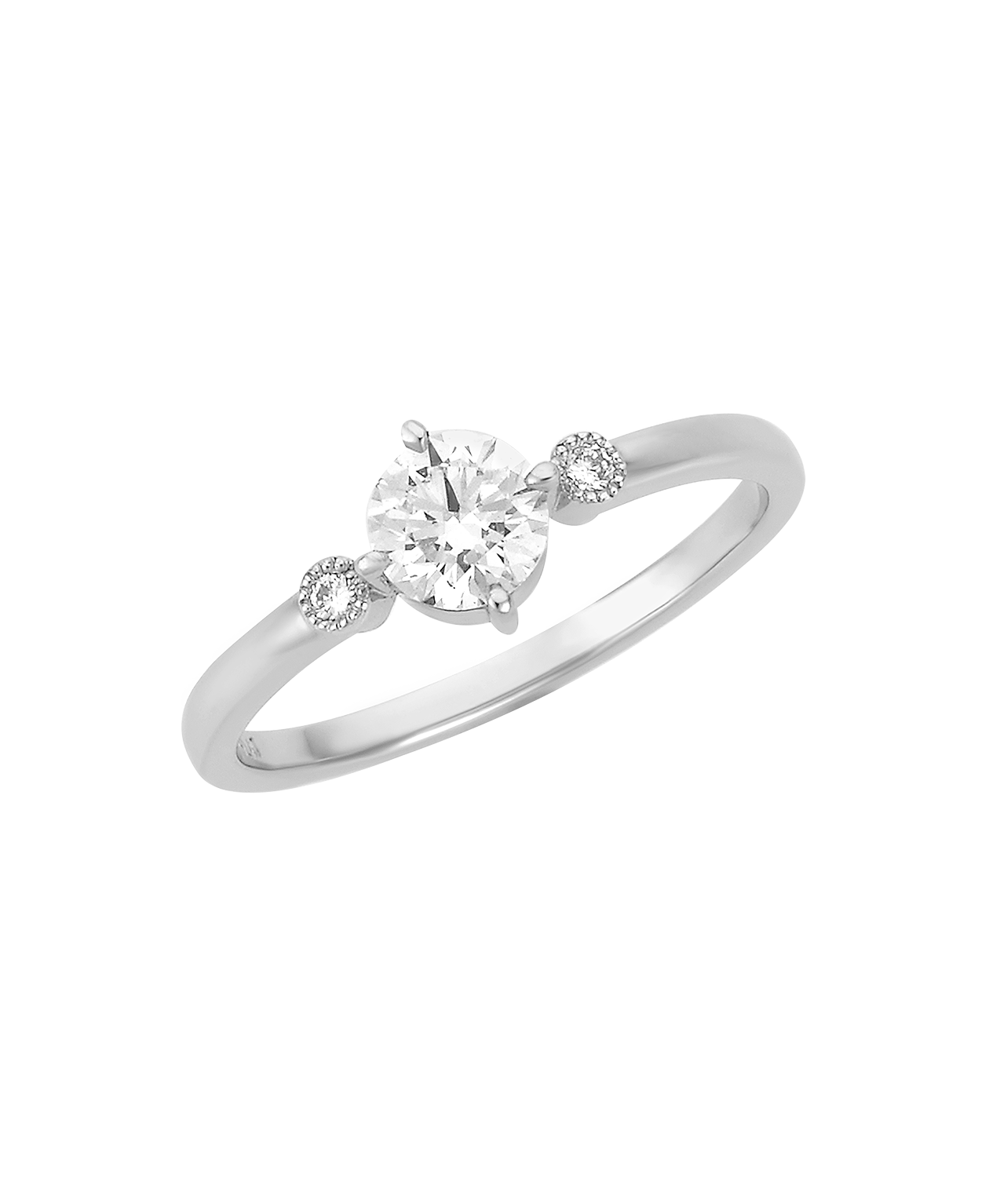 Claridad Engagement Ring - Platinum, Round Brilliant Cut Diamond 0.50 carat