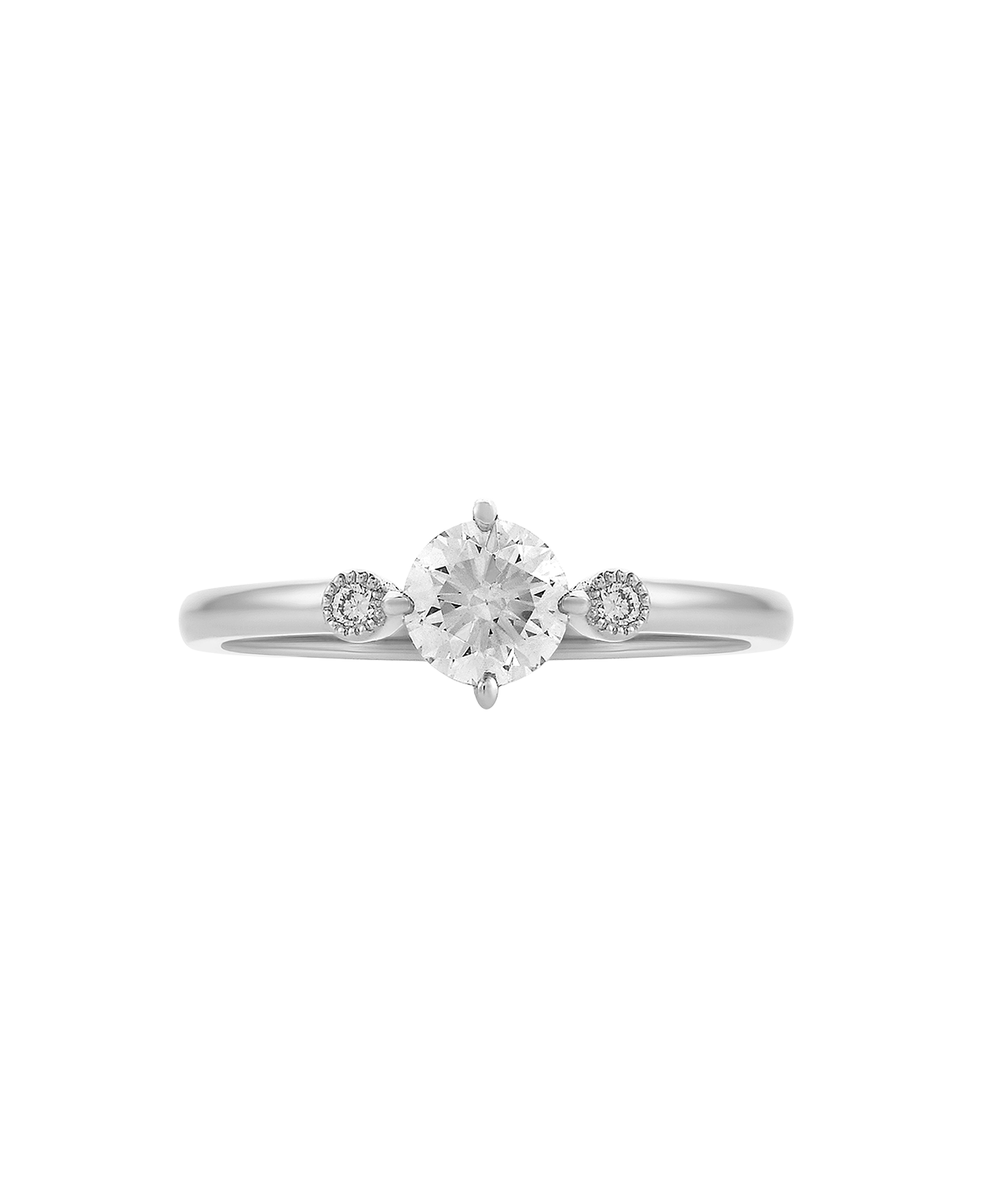 Claridad Engagement Ring - Platinum, Round Brilliant Cut Diamond 0.50 carat