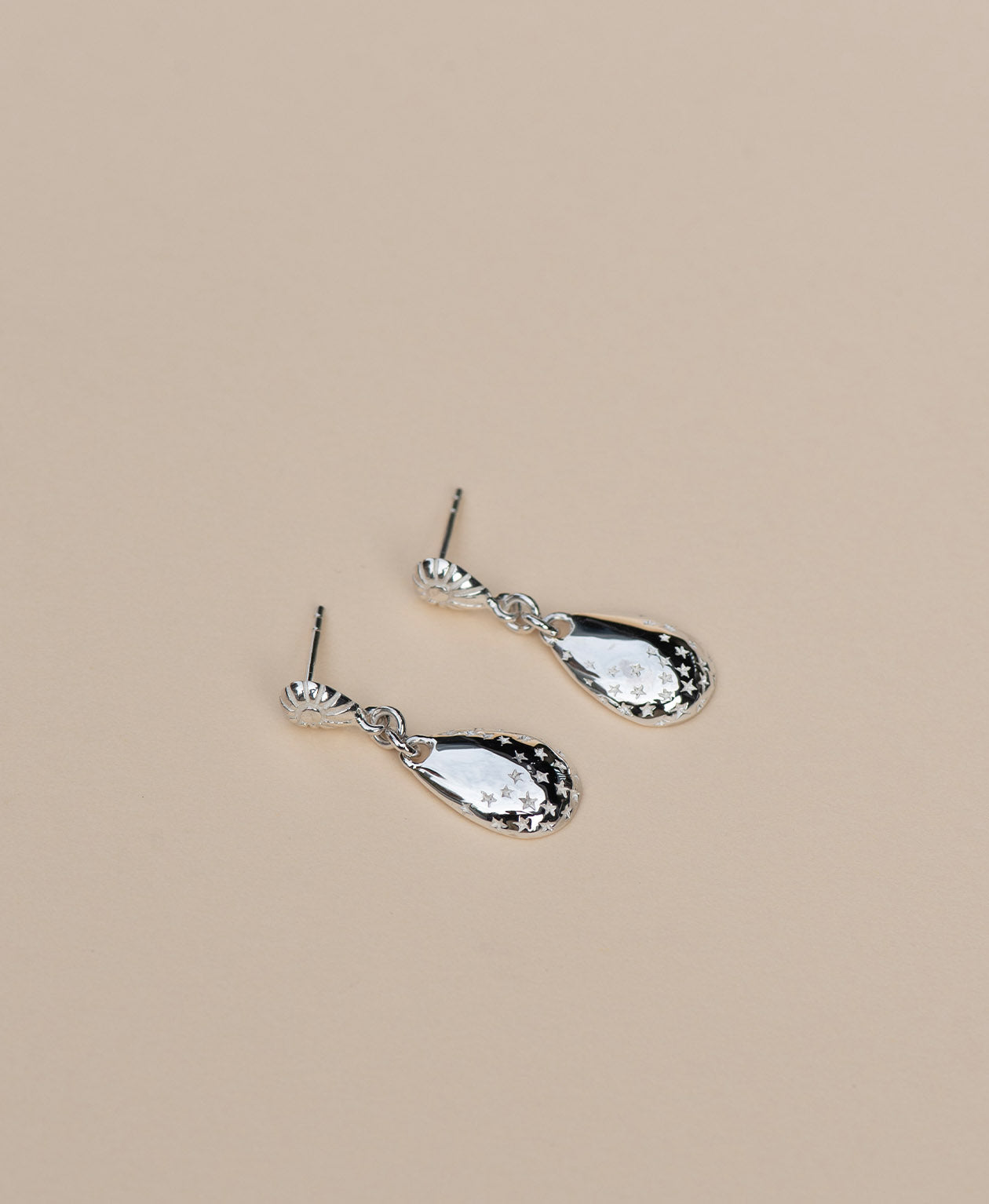 Cosmic Drop Earrings - 925 Sterling Silver