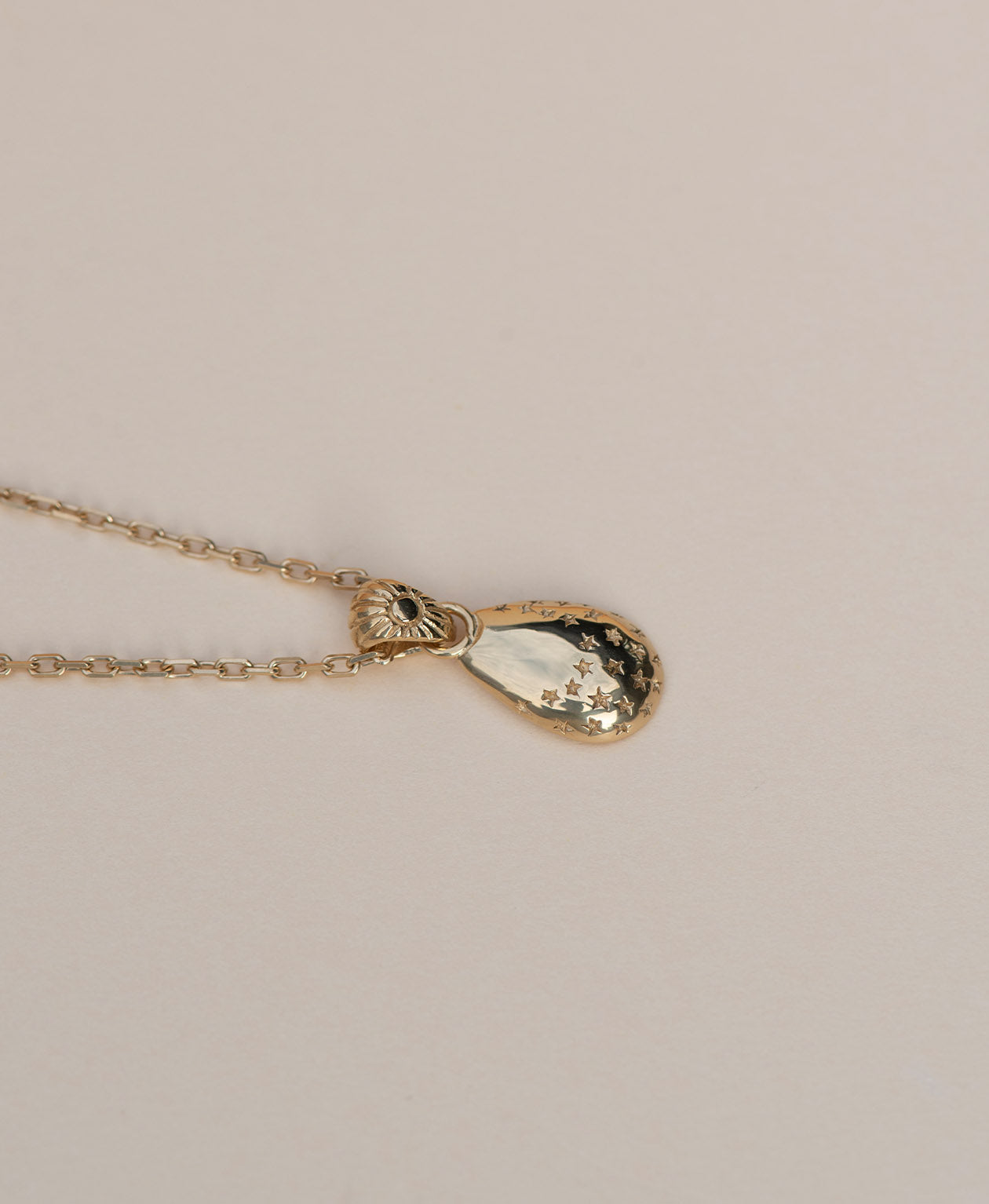 Cosmic Drop Necklace - 22k Gold Vermeil