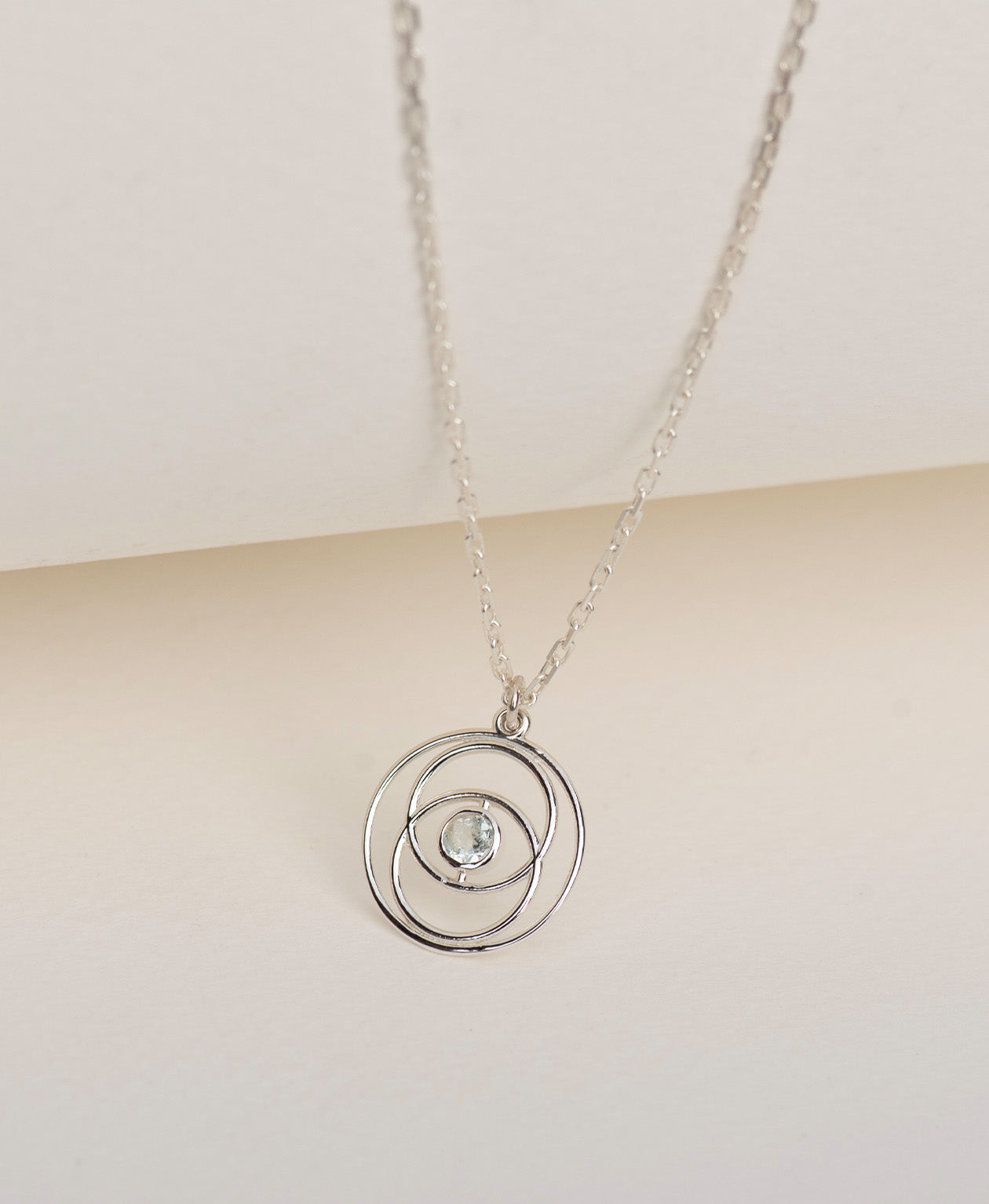 Z&M X Kirsty Gallagher Cosmic Purpose Necklace - 925 Sterling Silver, Aquamarine
