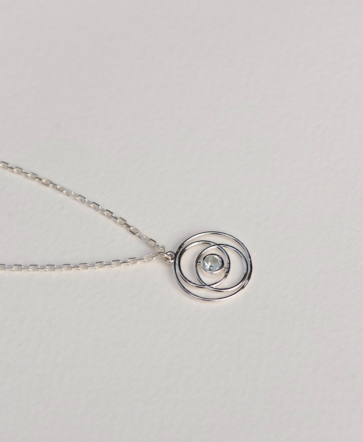 Z&M X Kirsty Gallagher Cosmic Purpose Necklace - 925 Sterling Silver, Aquamarine