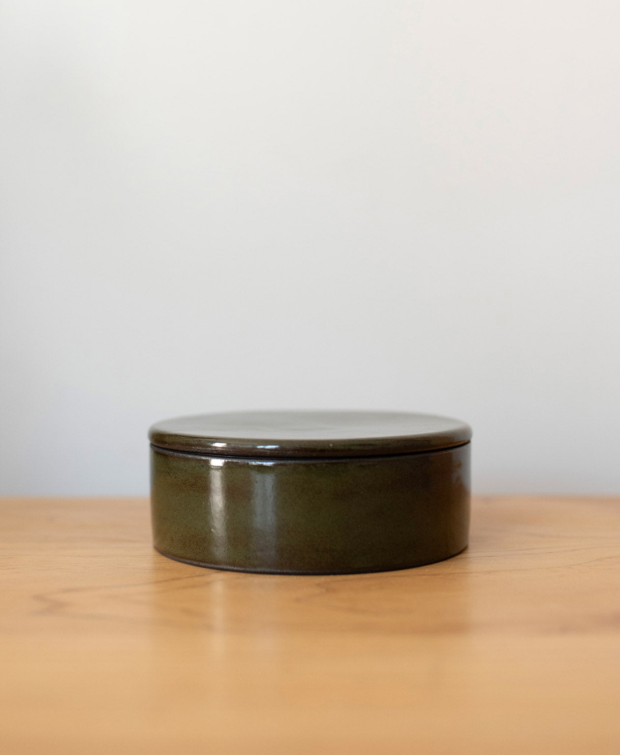 Ceramic Jewellery Box - Manuka Green
