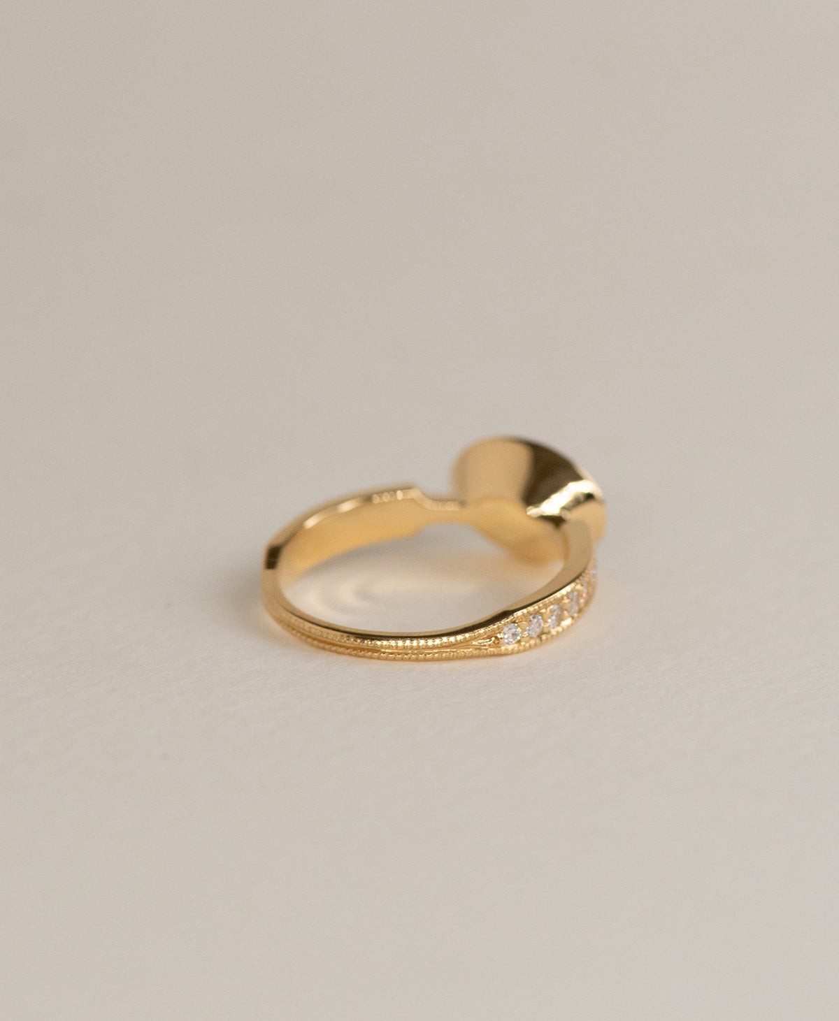 Elide Engagement Ring - 18k Yellow Gold, Oval Cut Lab Grown Diamond 1.0 carat