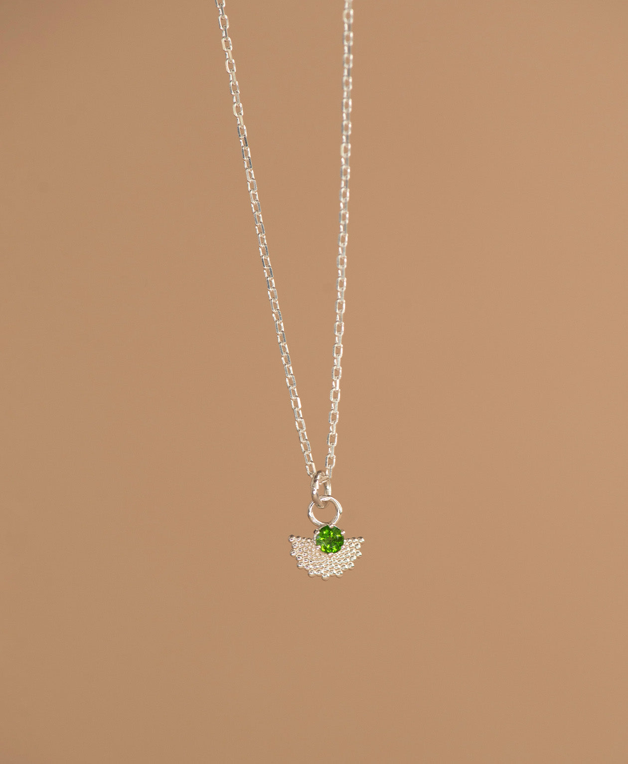 Eos Necklace - 925 Sterling Silver, Chrome Diopside