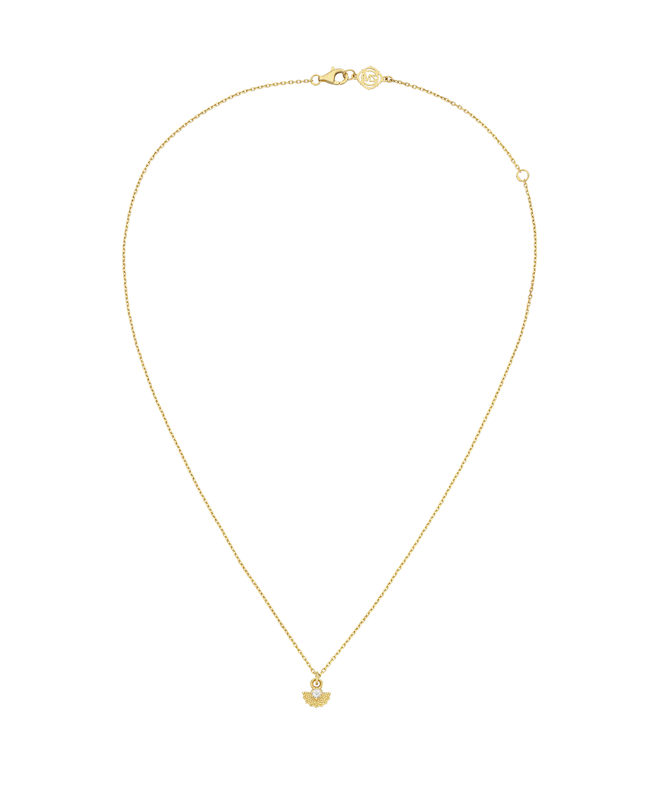 Eos Necklace - 22k Gold Vermeil, White Zircon