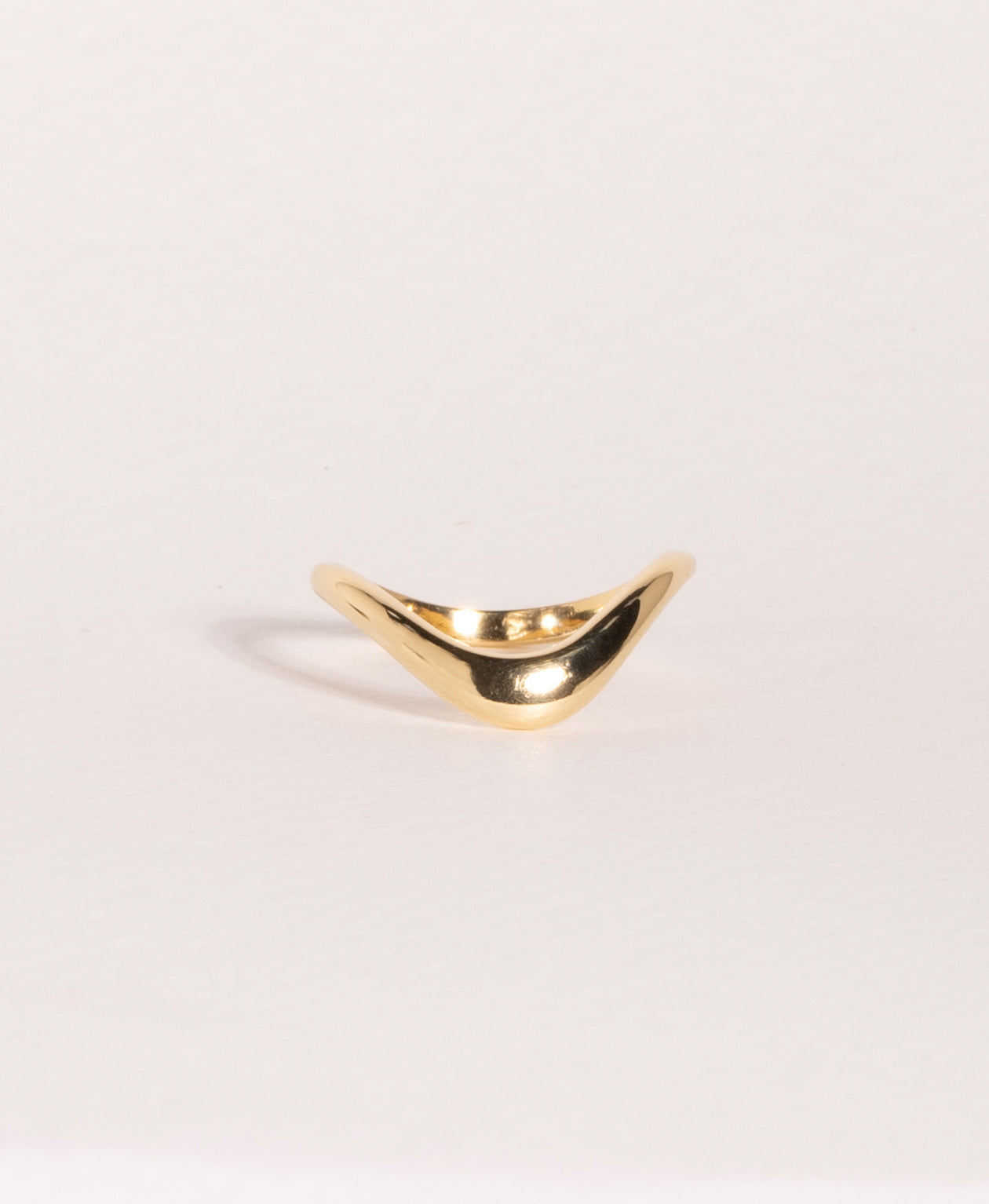 Eternal Tide Band 18k Yellow Gold, Plain Gold Zoë Morgan NZ