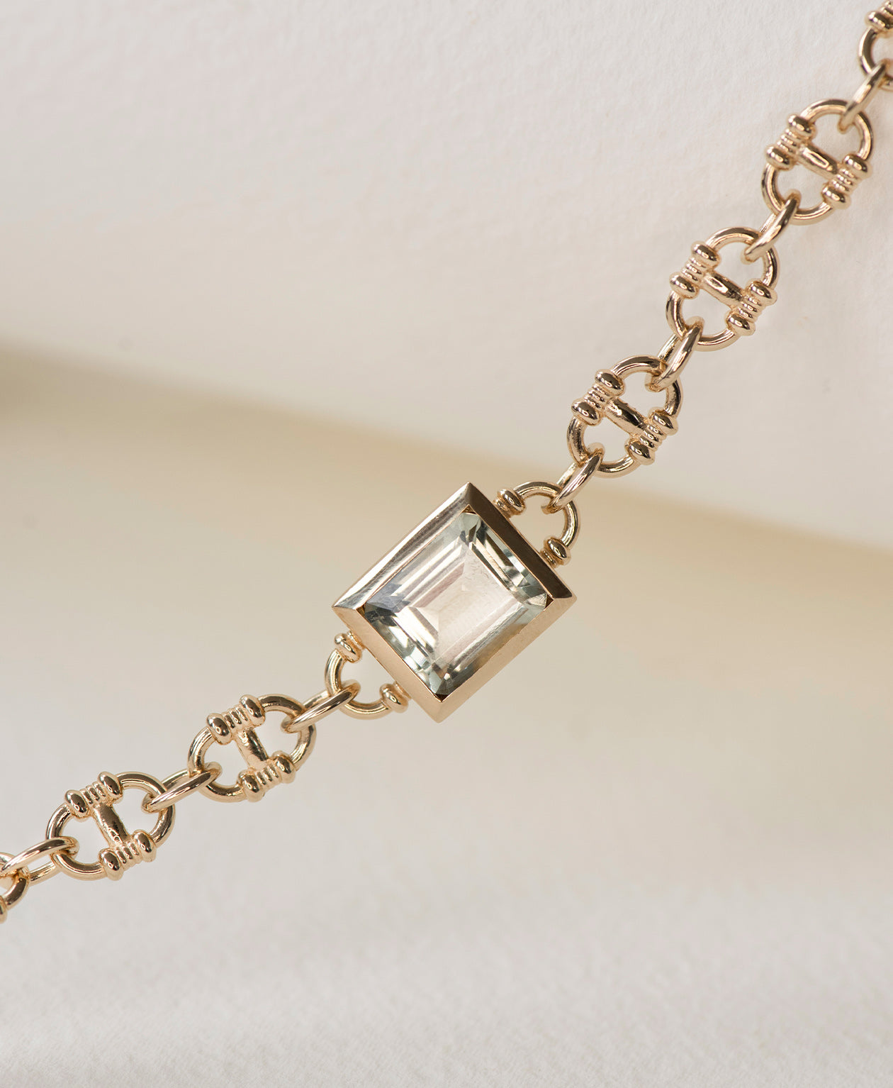 Gaia Necklace - 22k Gold Vermeil, Green Amethyst