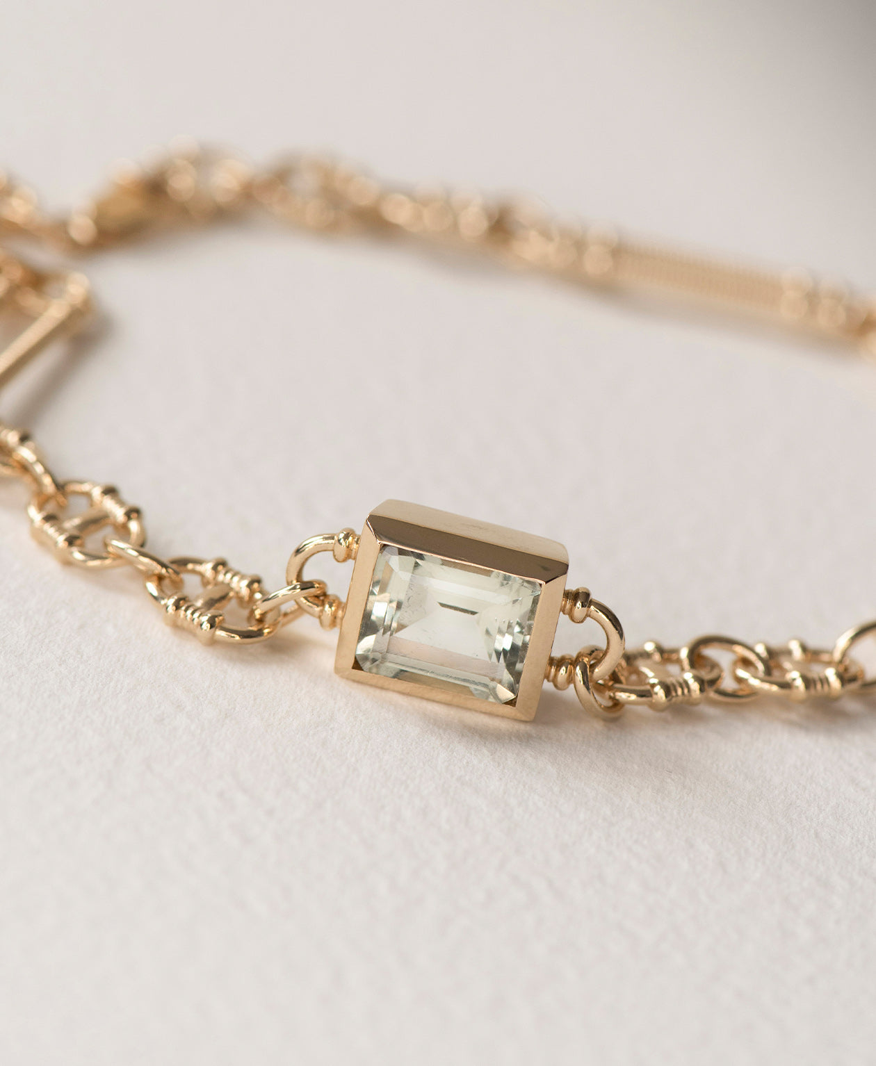 Gaia Necklace - 22k Gold Vermeil, Green Amethyst