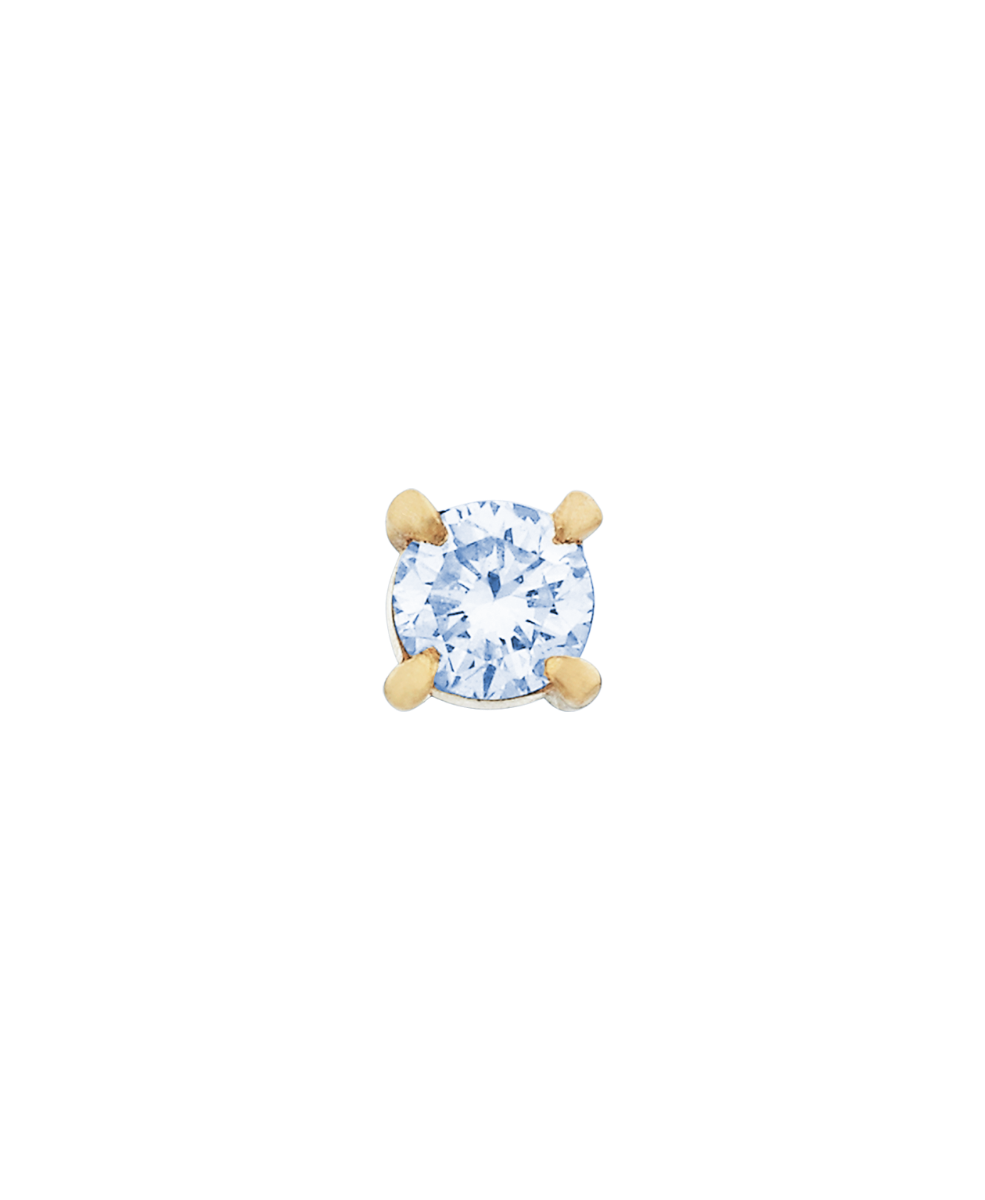 Grace Studs - 18k Yellow Gold, Blue Sapphire