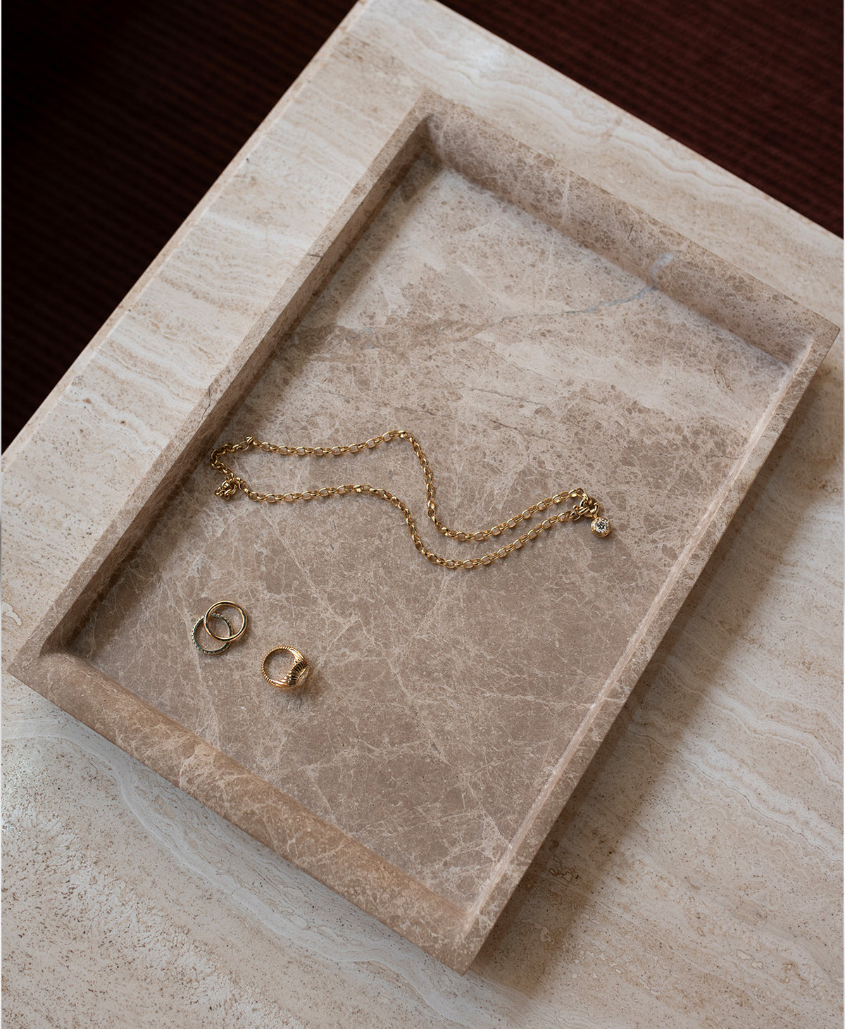Celesta Tray - Light Emperador