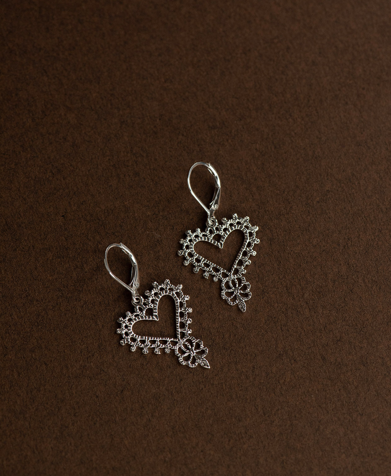 Gypsy Heart Earrings - 925 Sterling Silver