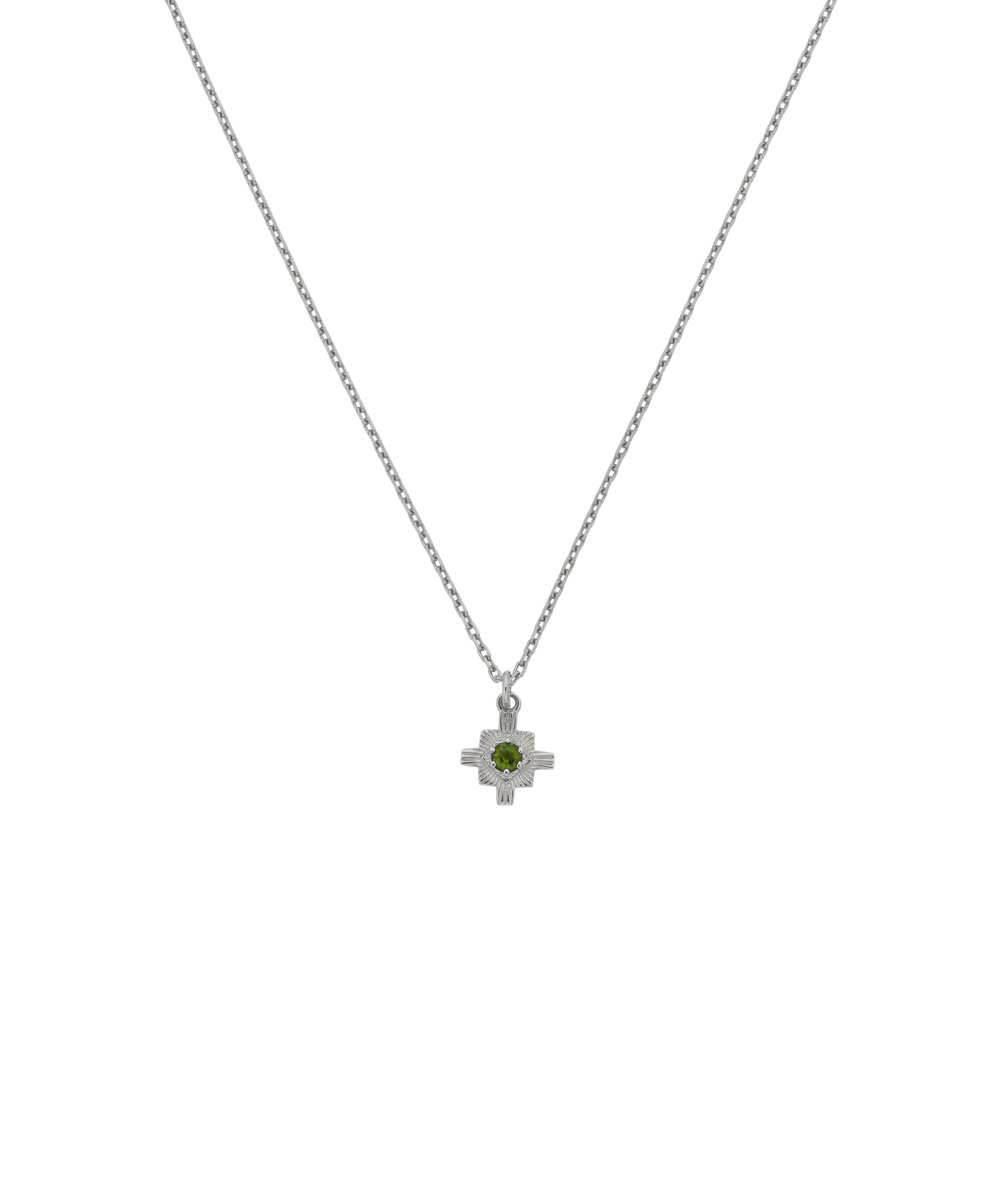Inka Necklace - 925 Sterling Silver, Chrome Diopside