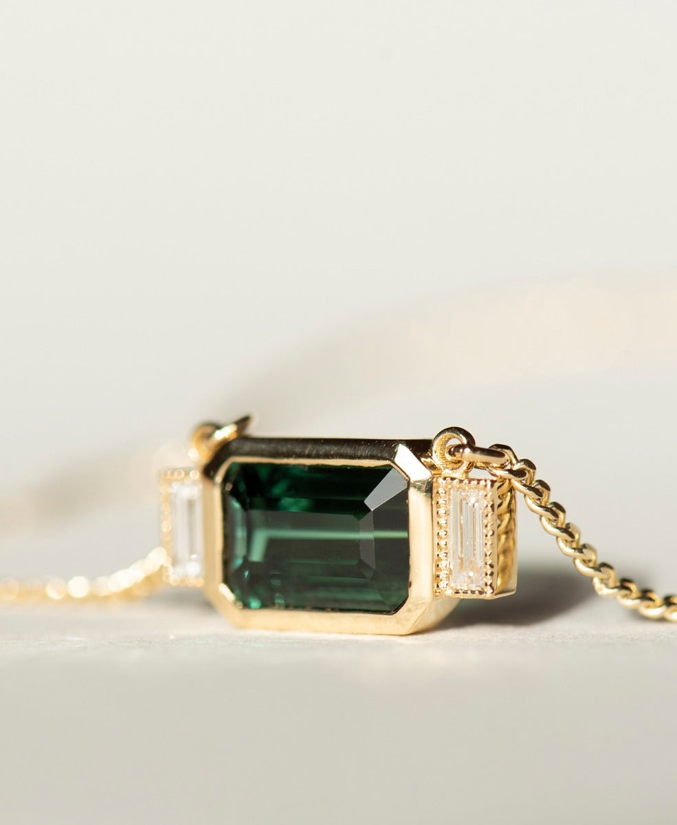 One of a Kind 369 - 18k Yellow Gold, Green Tourmaline
