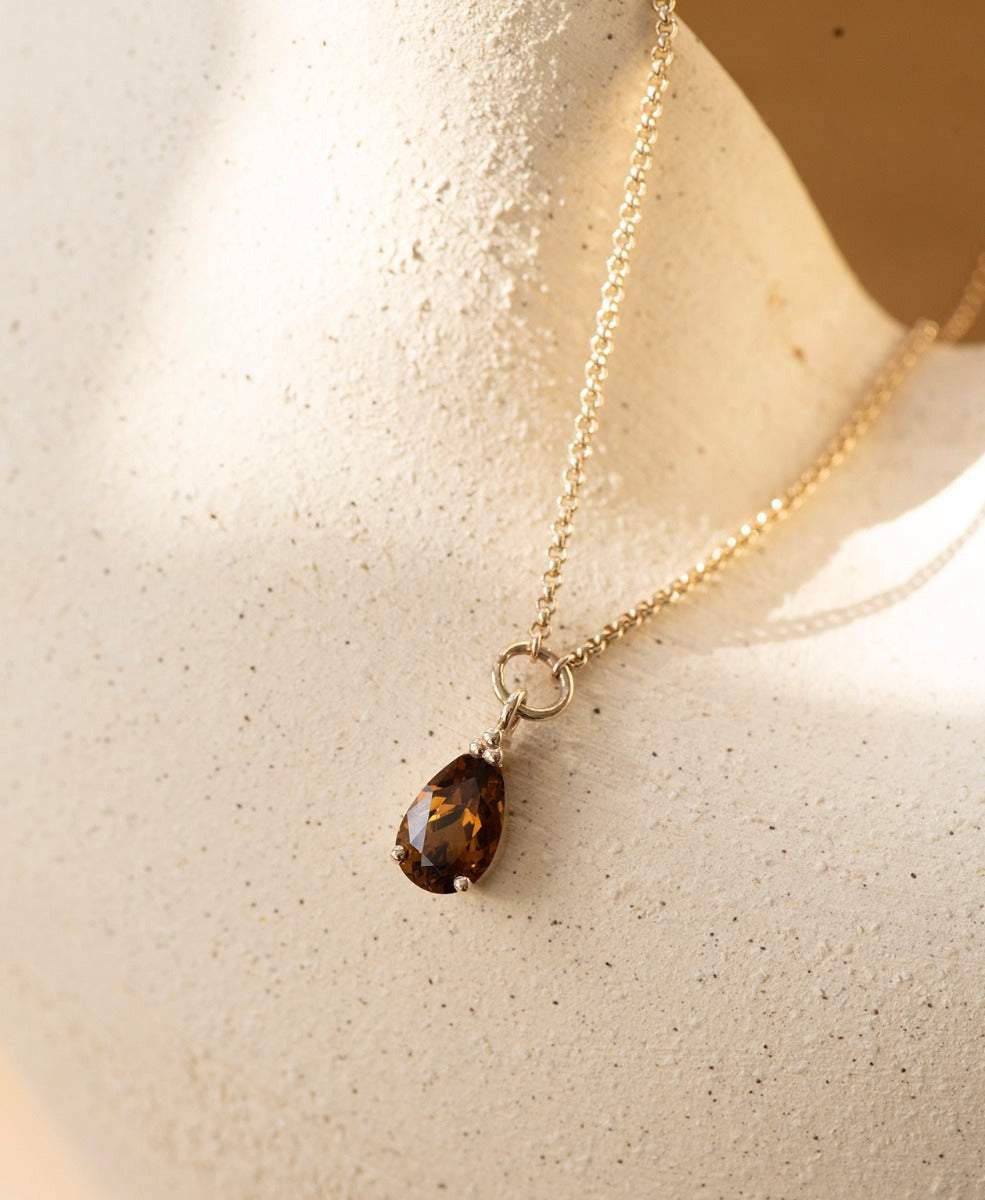 One of a Kind 474 9k Yellow Gold, Garnet Zoë Morgan NZ