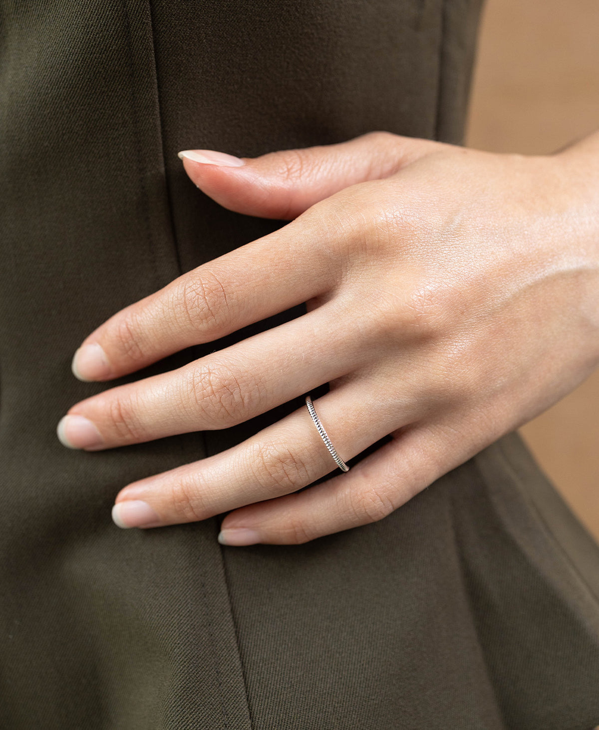 Kenza Stacker Ring - 925 Sterling Silver