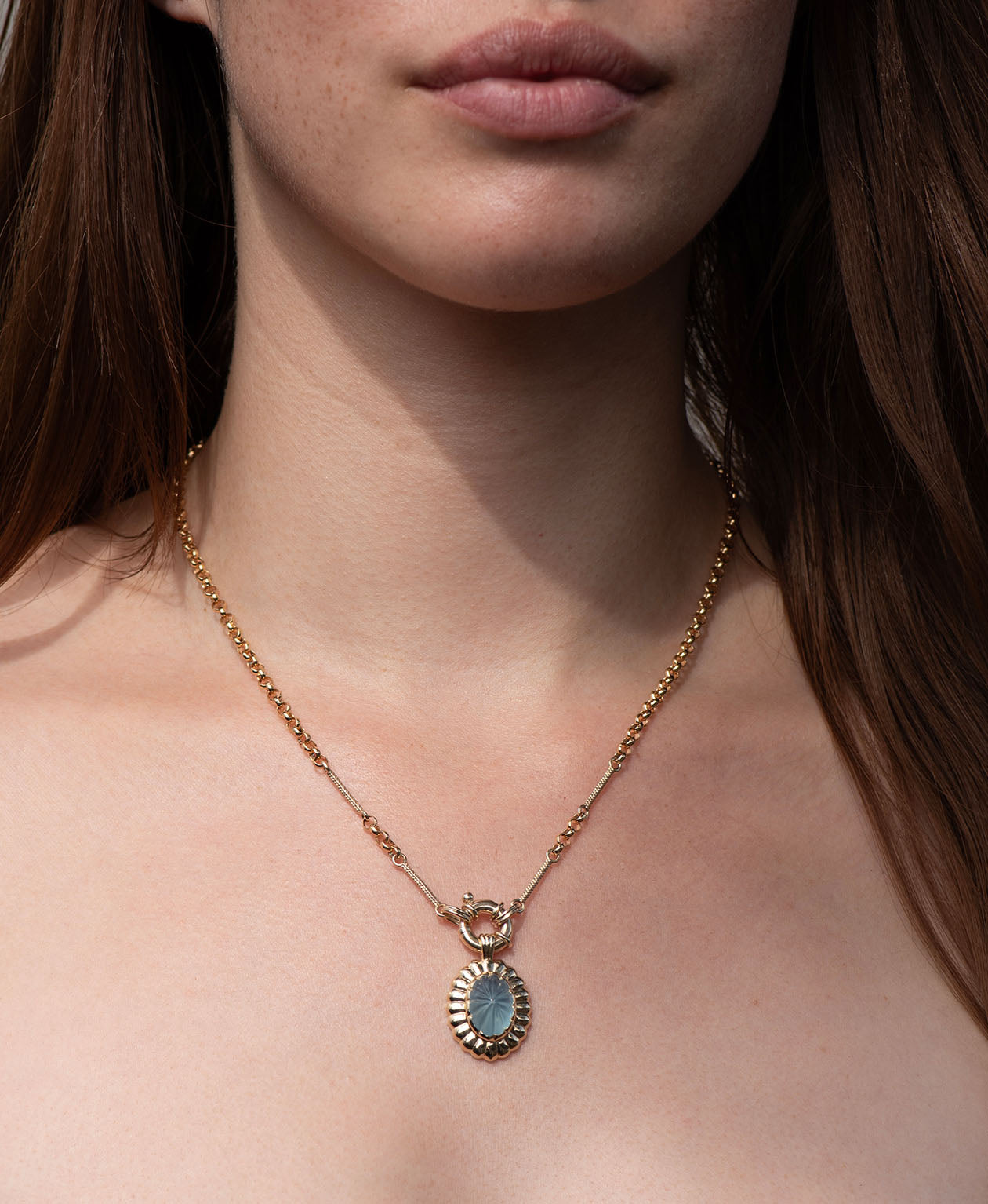 Limited Edition 194 - 9k Yellow Gold, Aquamarine