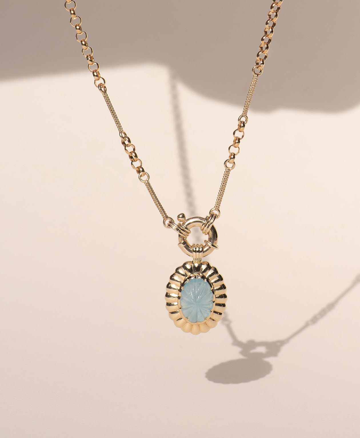 Limited Edition 194 - 9k Yellow Gold, Aquamarine