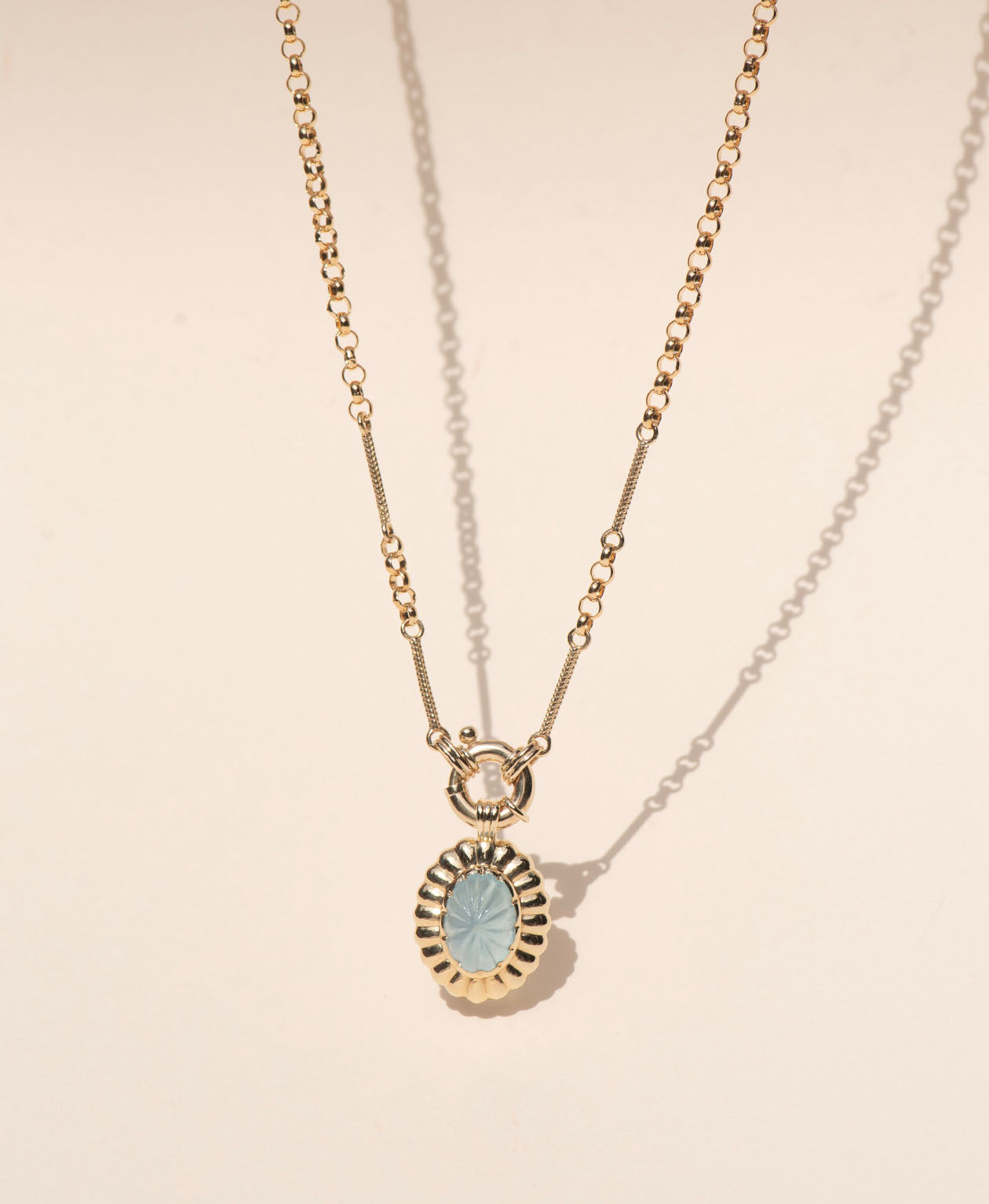 Limited Edition 194 - 9k Yellow Gold, Aquamarine